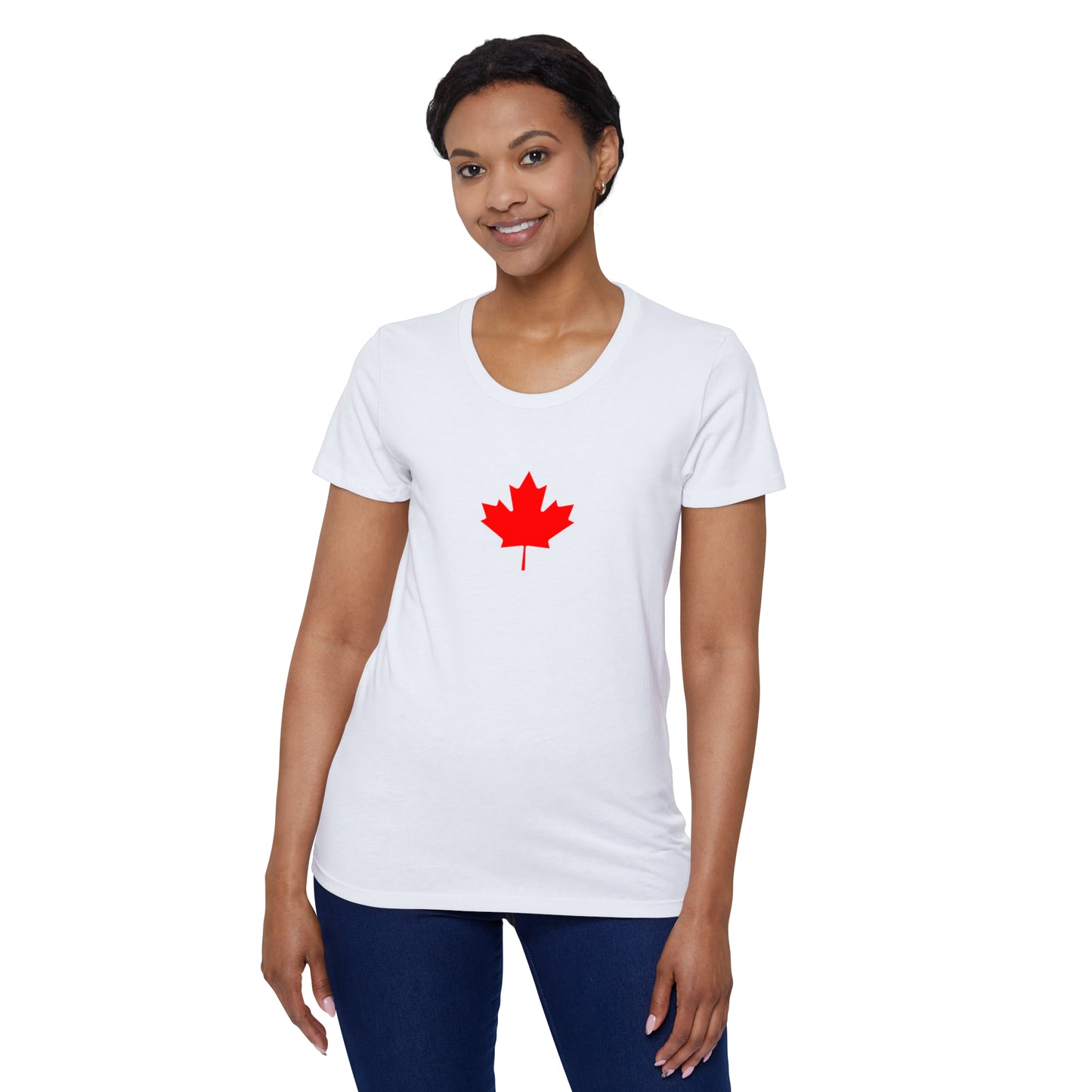 Canadian Maple Leaf, Women's Organic Short Sleeve T-Shirt