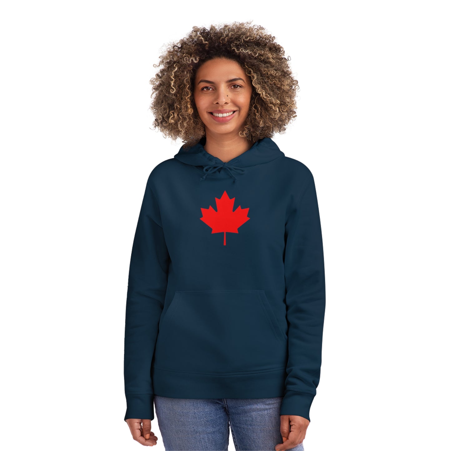 Canadian Maple Leaf, Unisex Drummer Hoodie