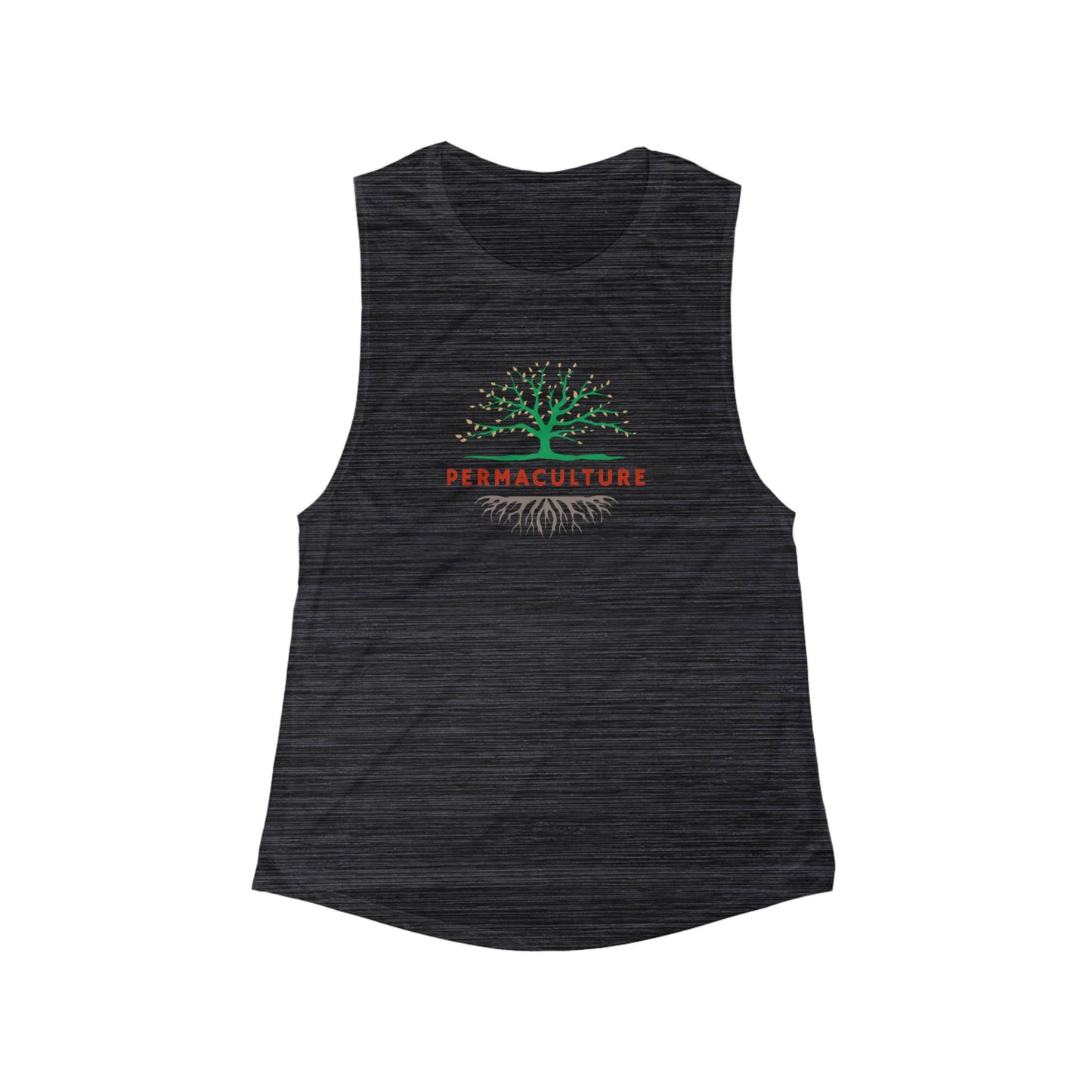 Permaculture, Women's Flowy Scoop Muscle Tank