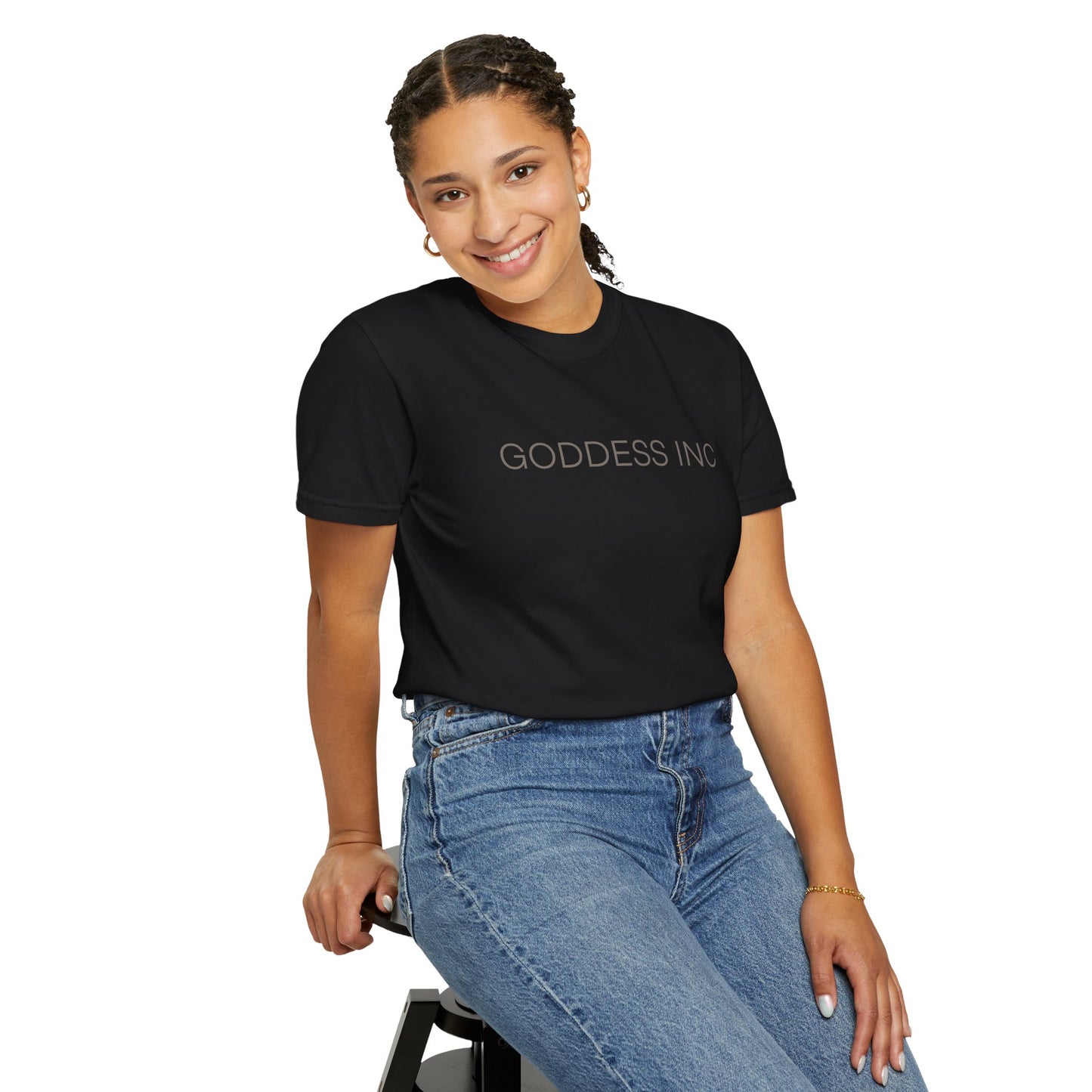 GODDESS INC Garment-Dyed T-shirt