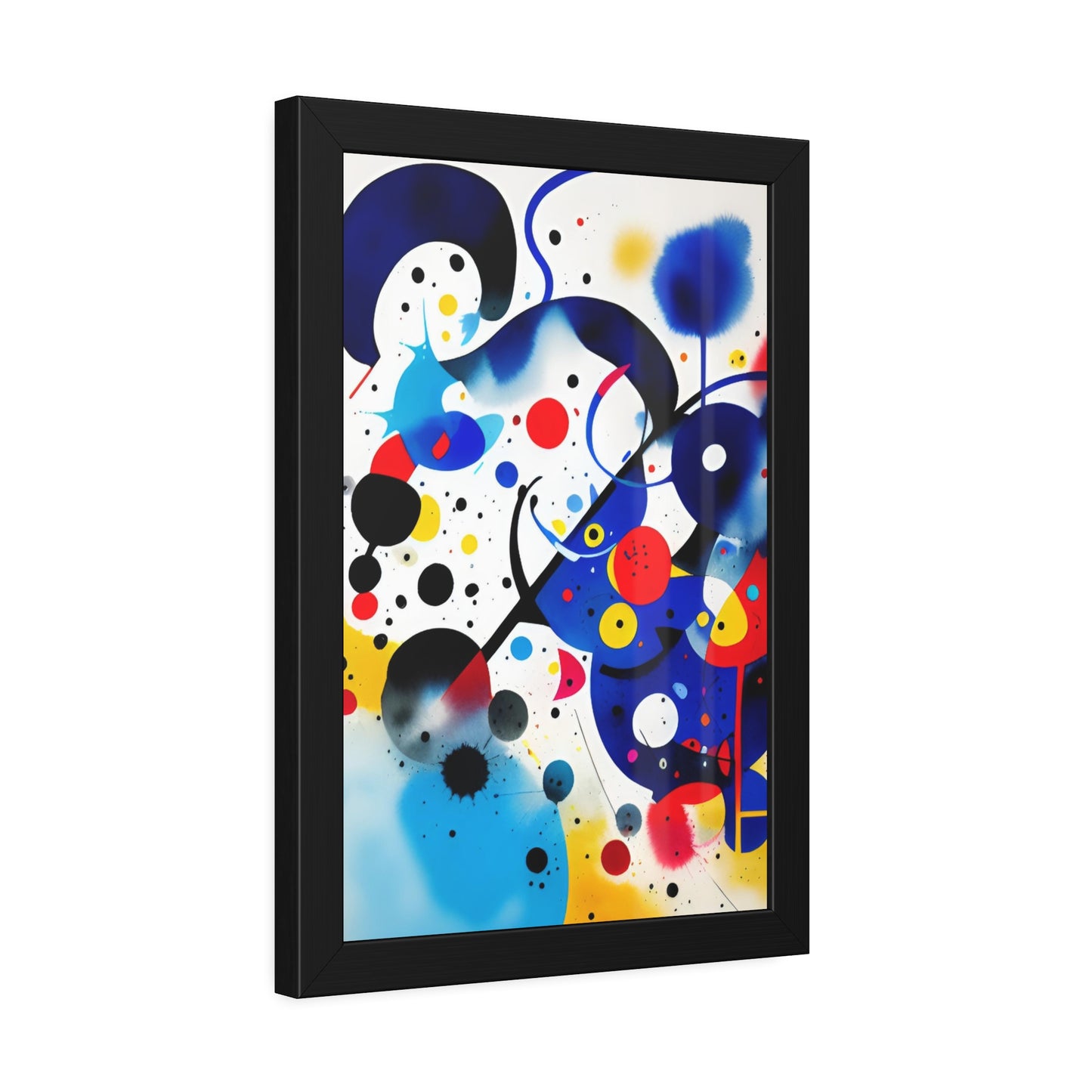Framed Paper Poster, Inspired by Miro