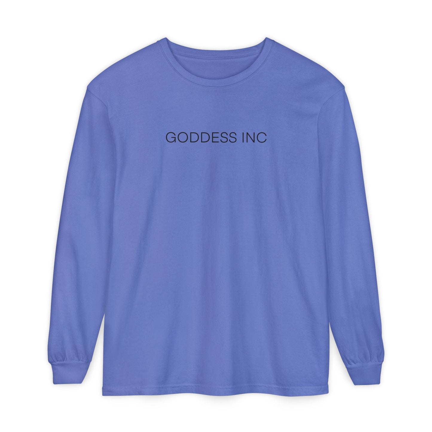GODDESS INC Garment-dyed Long Sleeve T-Shirt