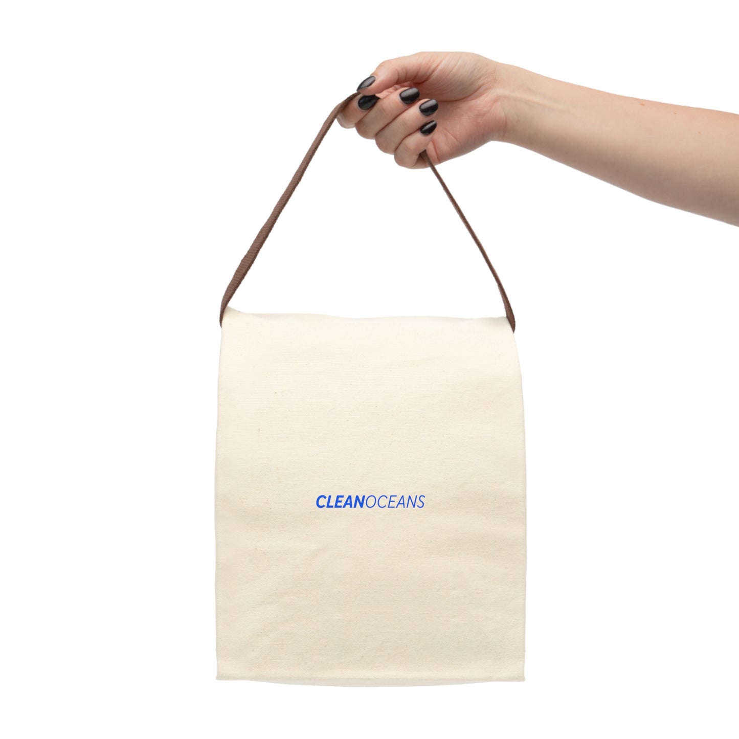 CleanOceans, Canvas Lunch Bag With Strap