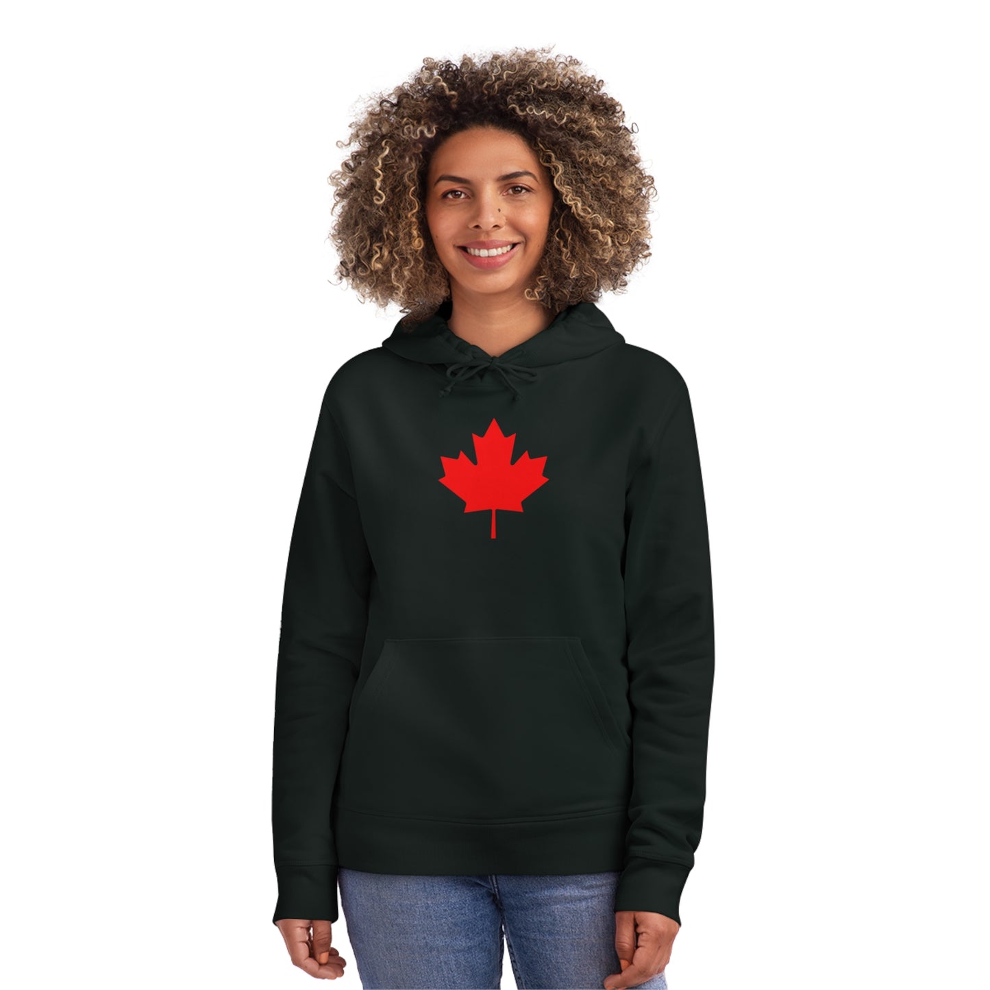 Canadian Maple Leaf, Unisex Drummer Hoodie