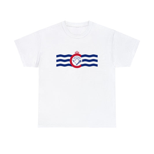 Cincinnati Flag, Unisex Heavy Cotton Tee