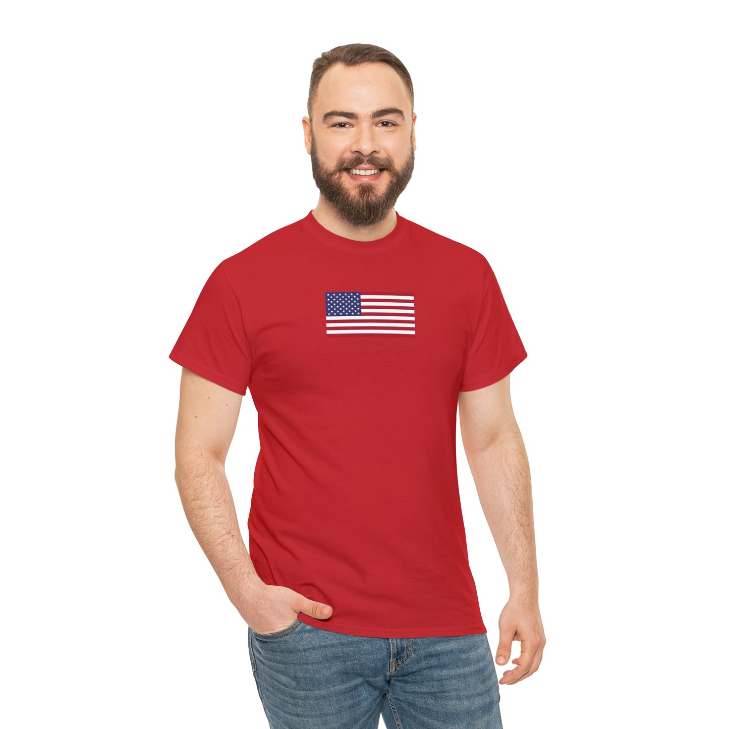 American Flag Unisex Heavy Cotton Tee