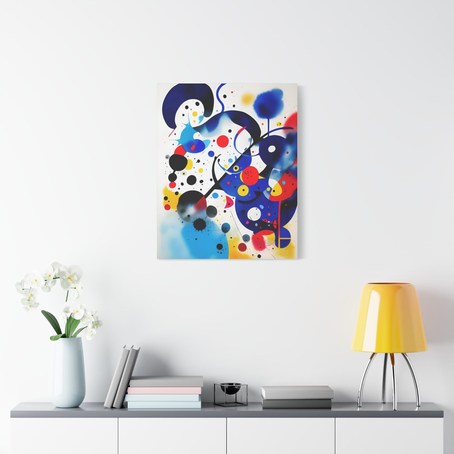 Miro-inspired Matte Canvas, Stretched, 1.25"