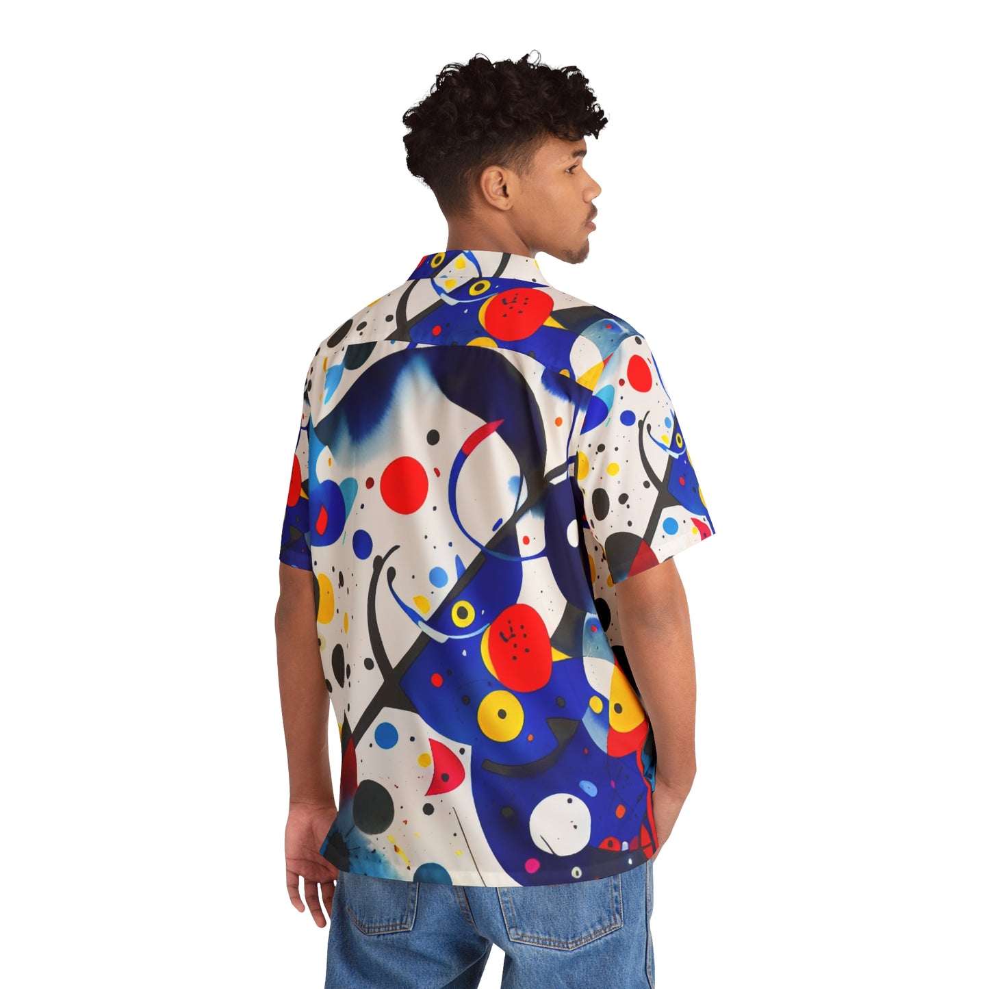 Abstract Art, Men's Hawaiian Shirt, Inspired by Miro