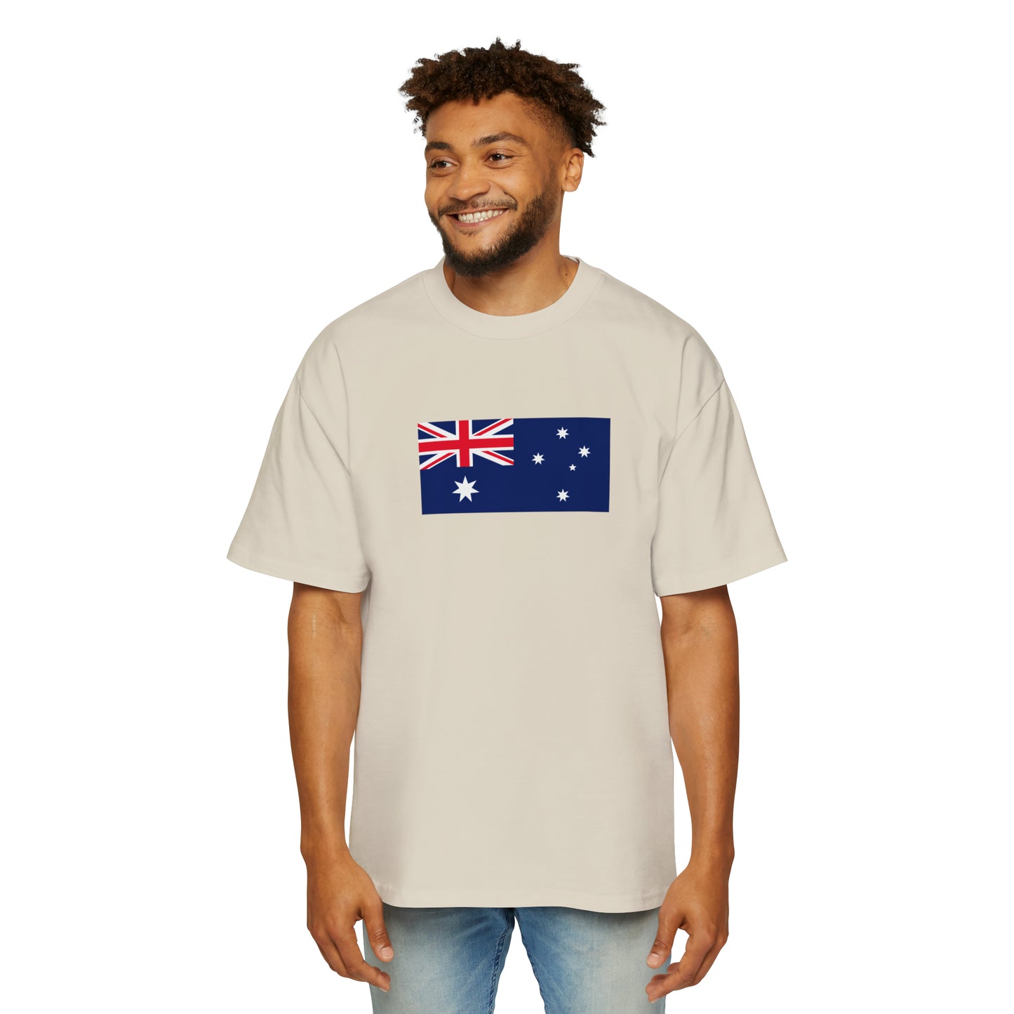 Australian Flag, Men's Heavy Oversized Tee