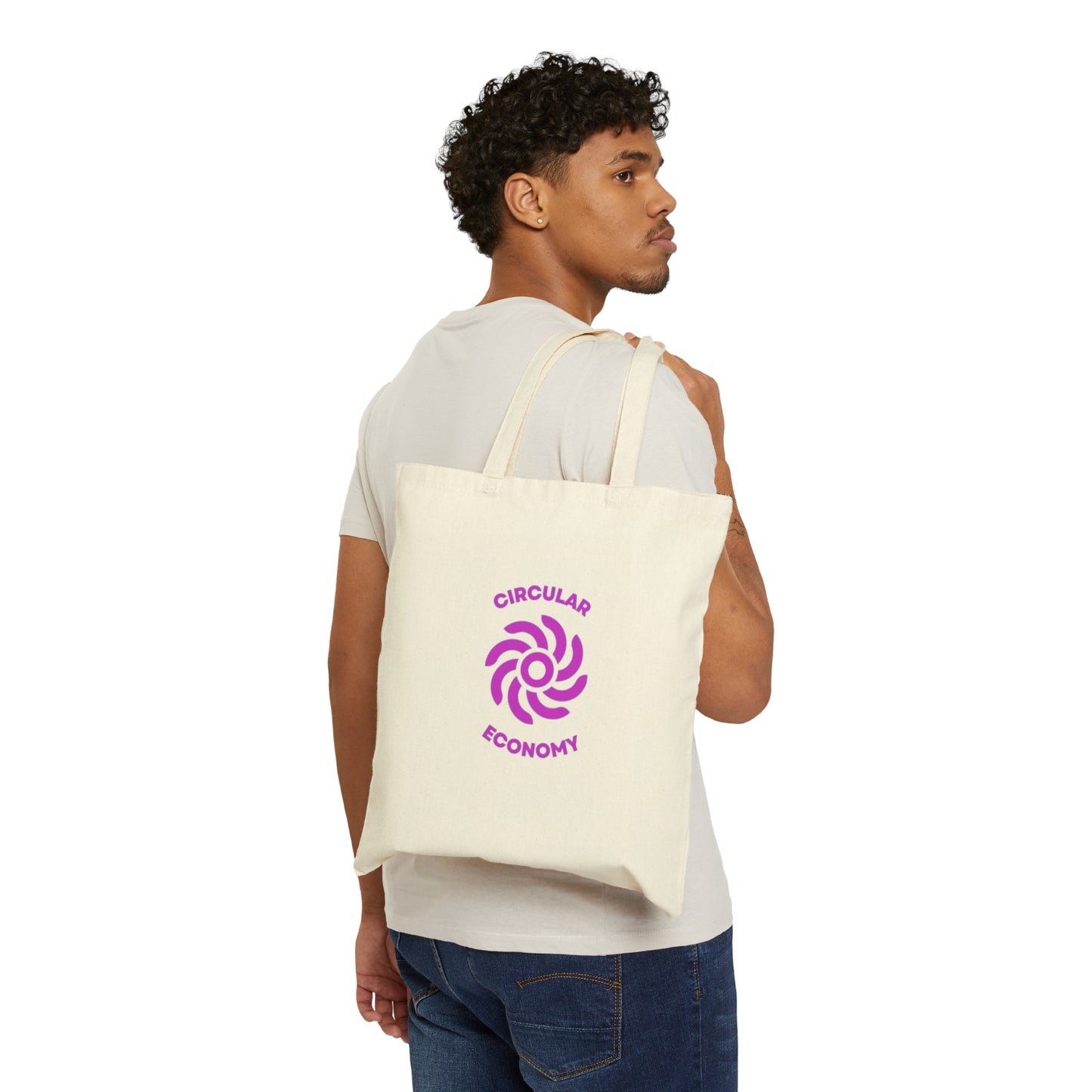 Circular Economy, Cotton Canvas Tote Bag