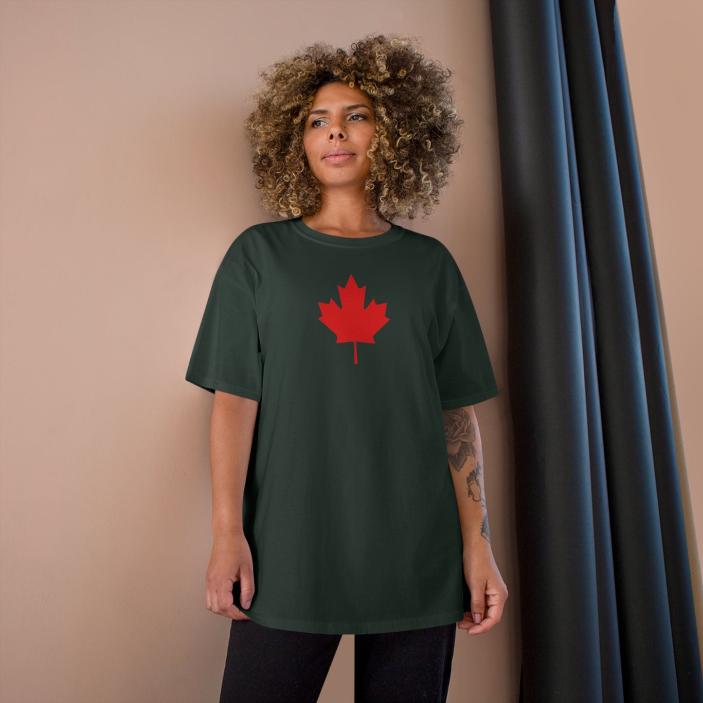 Champion T-Shirt, Canadian Maple Leaf