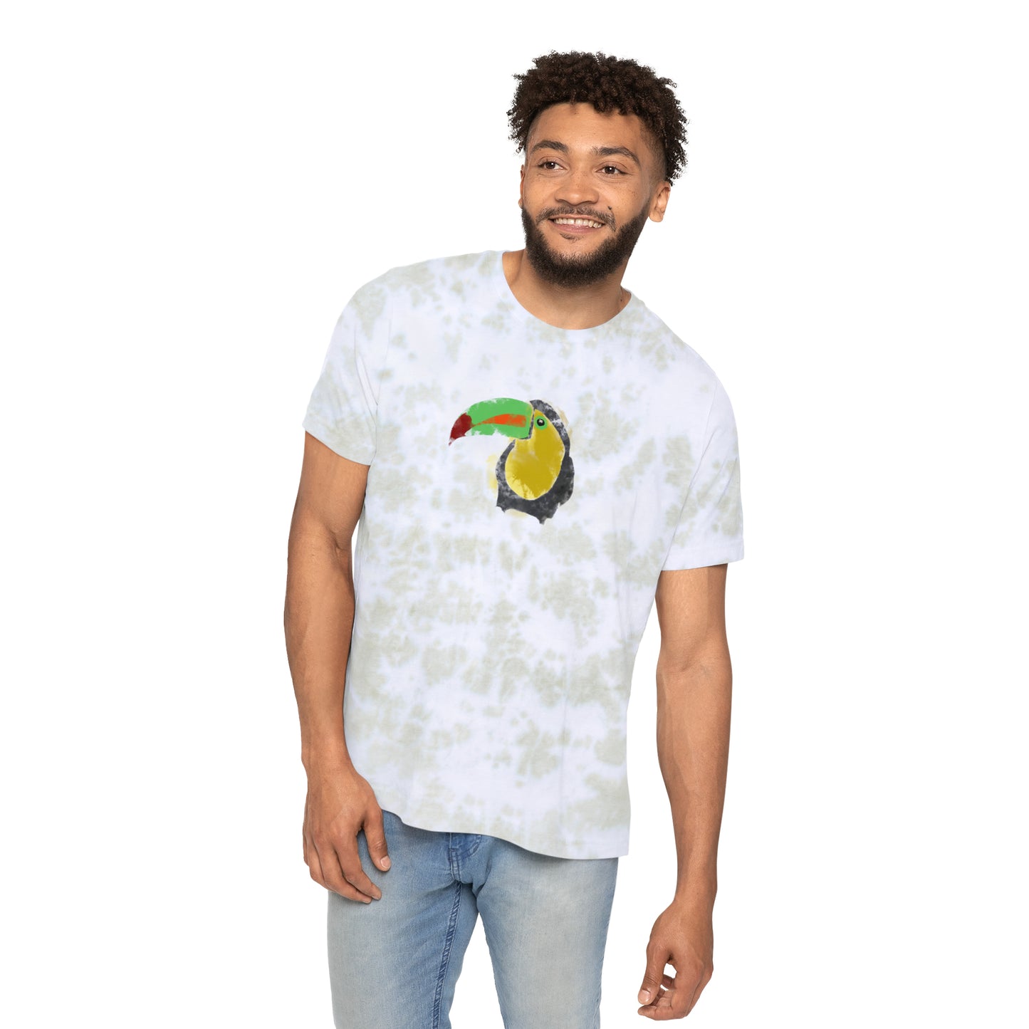 Toucan, Unisex FWD Fashion Tie-Dyed T-Shirt