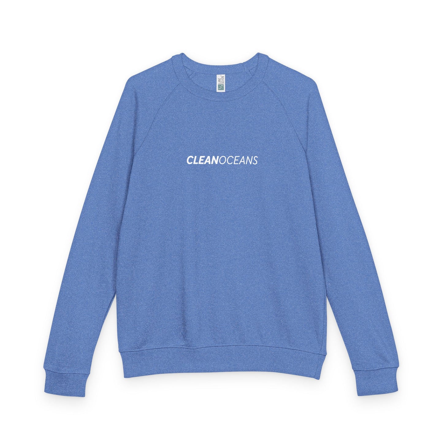 CleanOceans, Unisex French Terry Raglan Crewneck