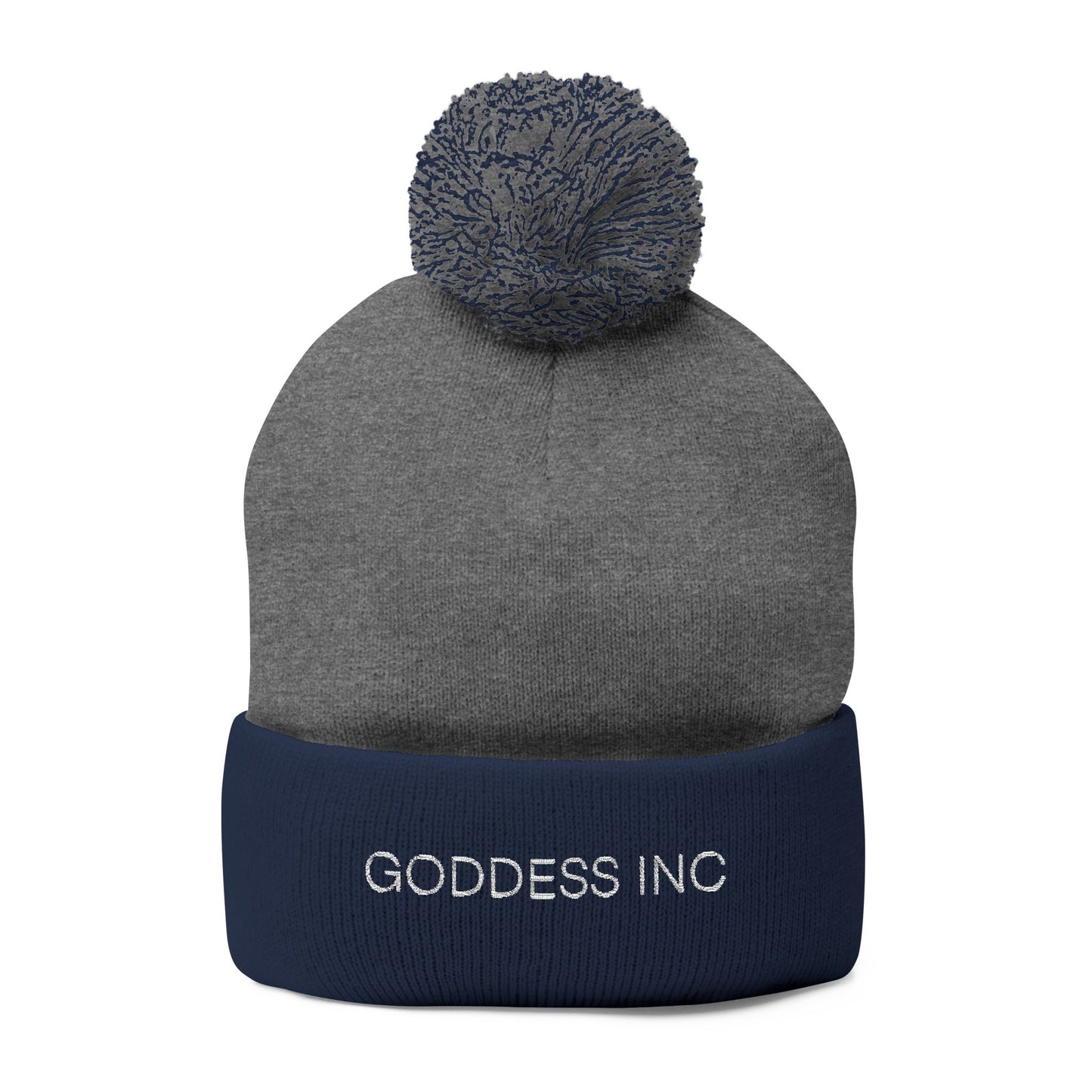 Goddess Inc, Pom-Pom Knit Cap (Embroidery)