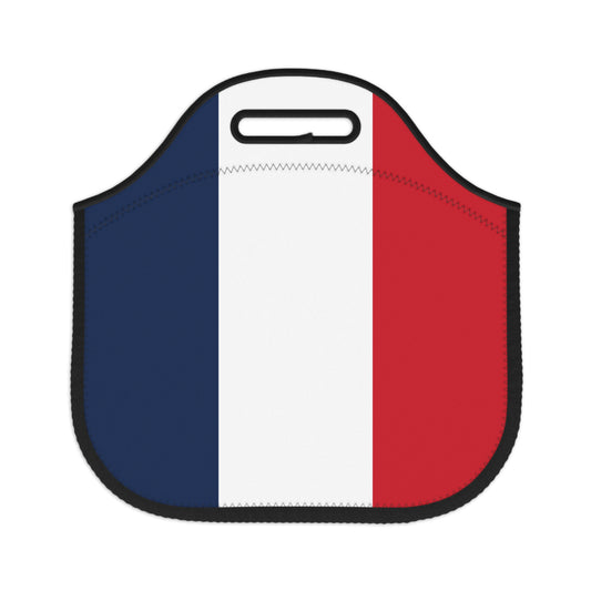 French Flag Neoprene Lunch Bag