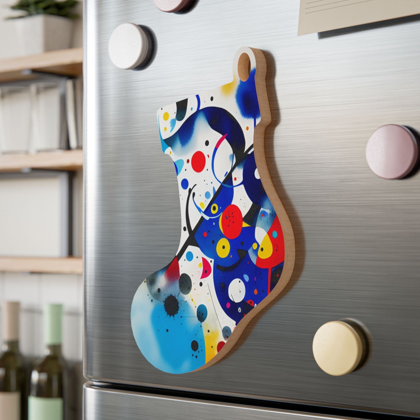 Wooden Ornaments, Inspired by Miro
