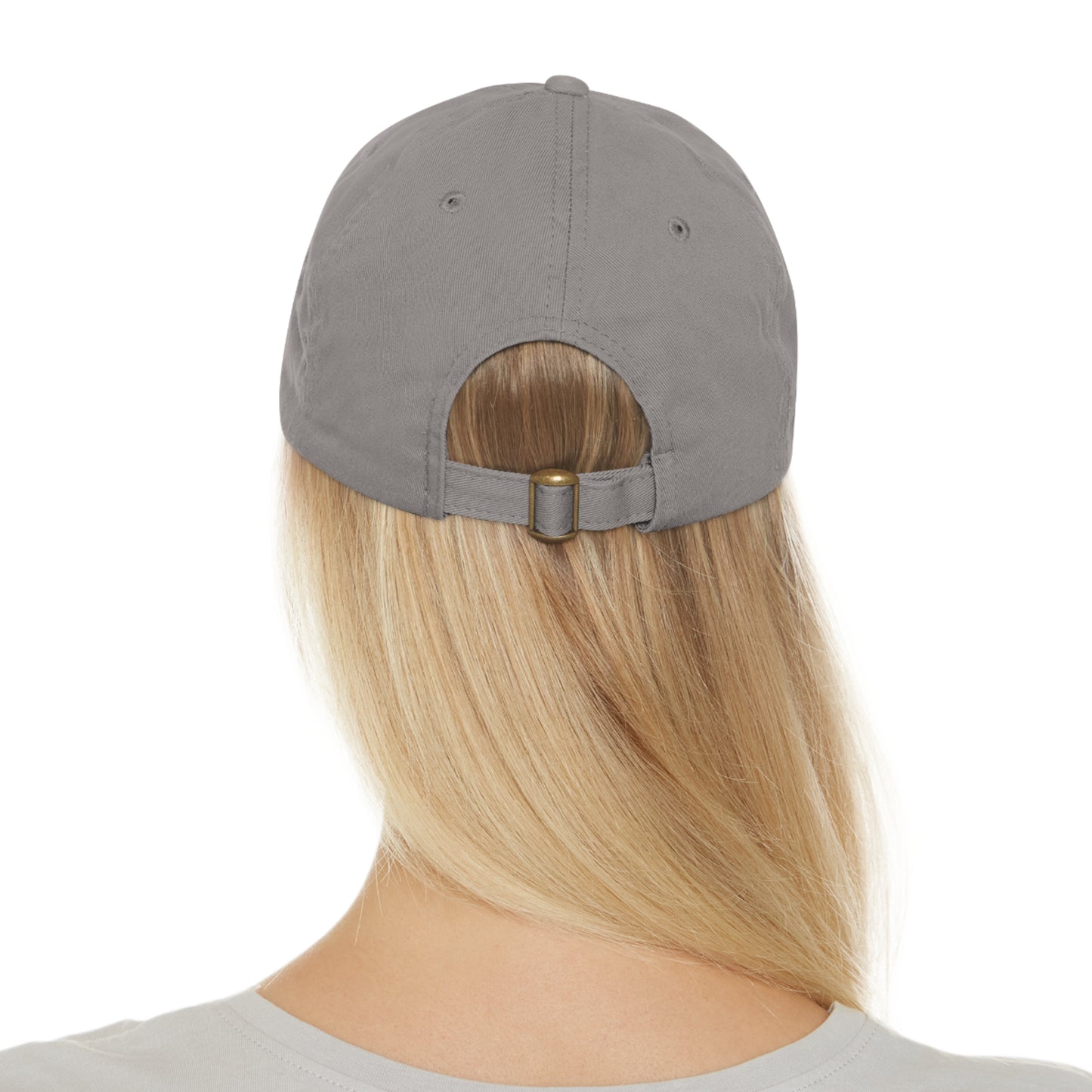 BIKE, Dad Hat with Leather Patch (Rectangle)