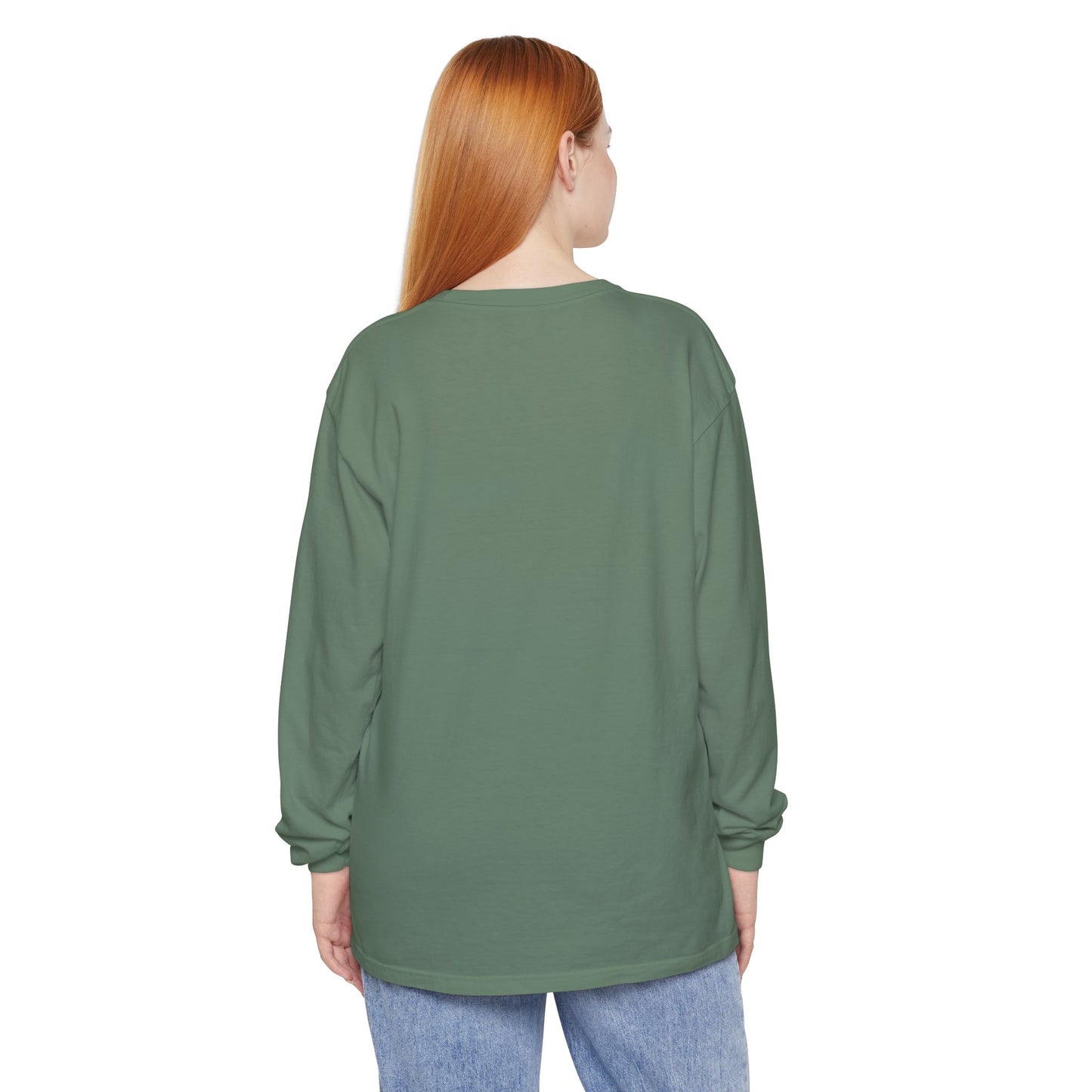 GODDESS INC Garment-dyed Long Sleeve T-Shirt