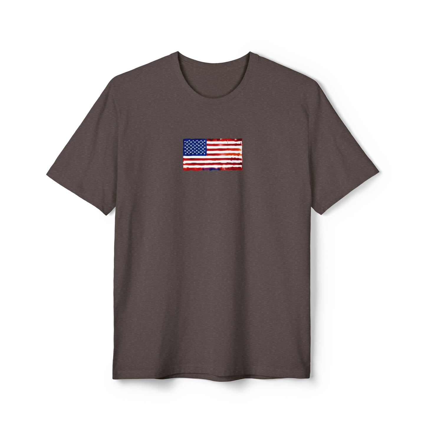 American Flag Watercolor, Unisex District® Re-Tee®