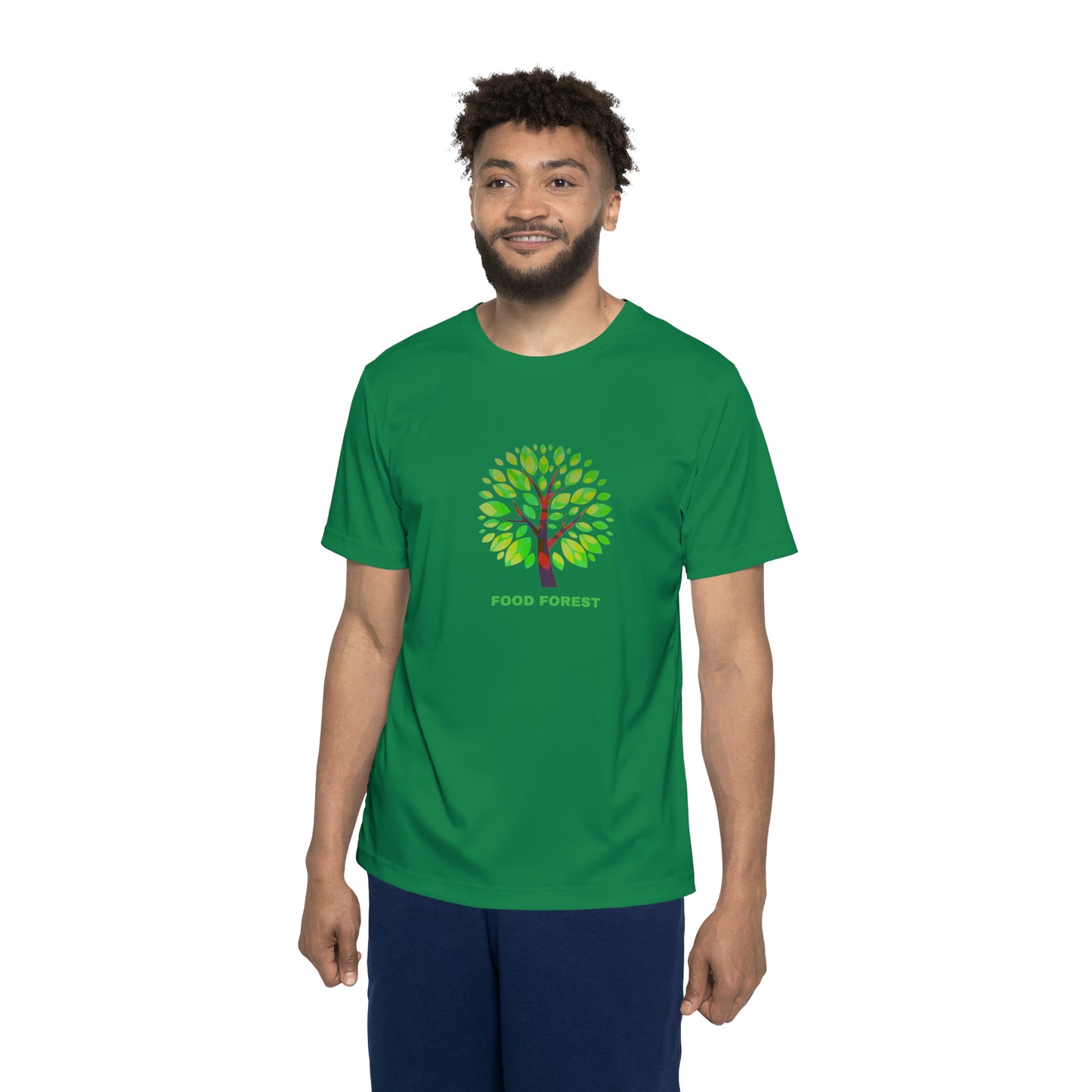 FOOD FOREST Men's Sports Jersey, Green