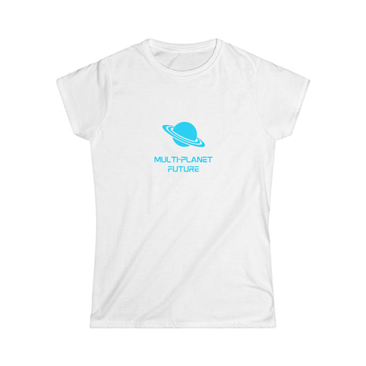 Women's Softstyle Tee, MULTI-PLANET FUTURE