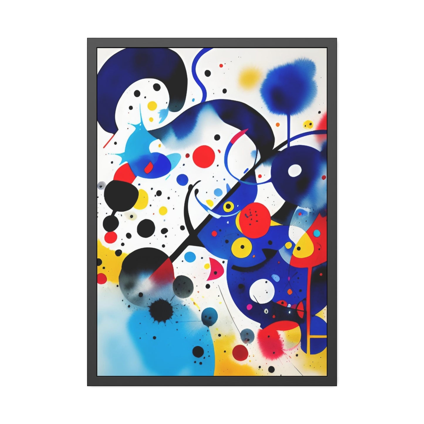 Framed Paper Poster, Inspired by Miro