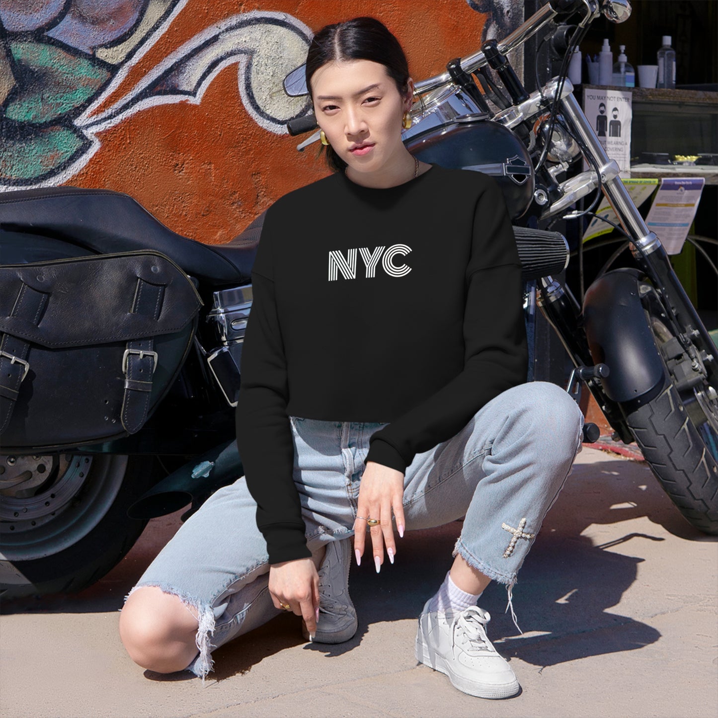 NYC Women's Cropped Sweatshirt