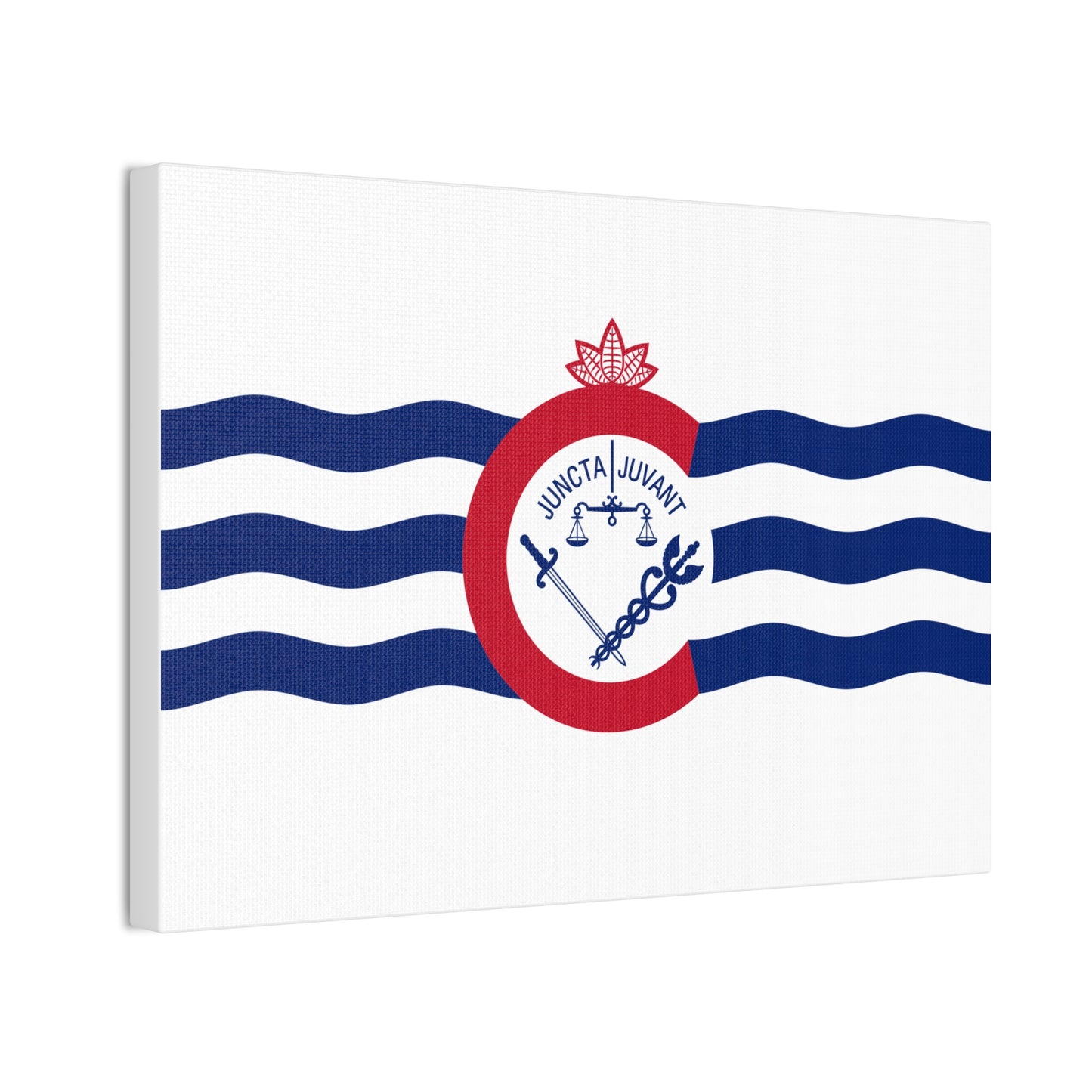 Cincinnati Flag, Canvas Stretched, 0.75"