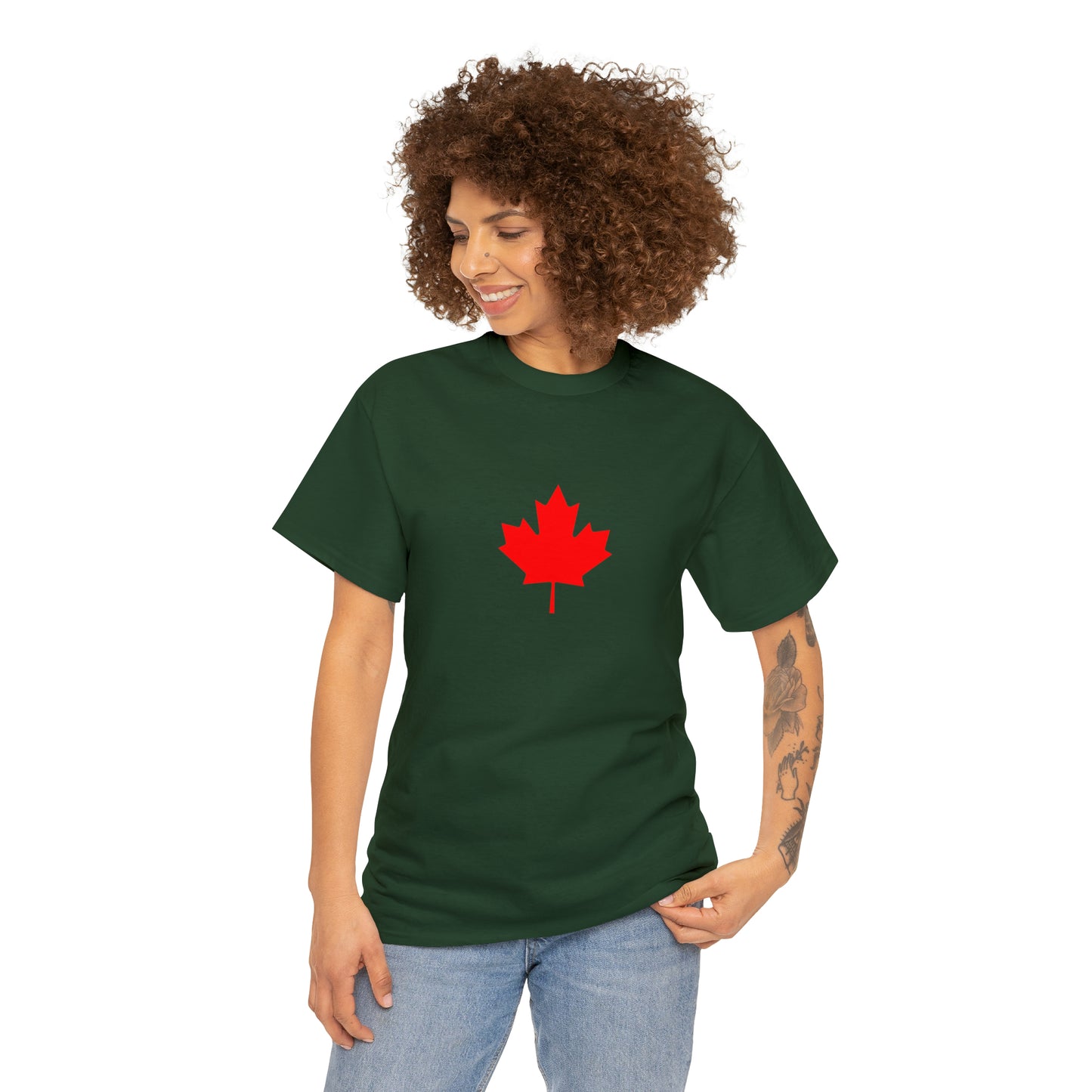 Canadian Maple Leaf, Unisex Heavy Cotton Tee