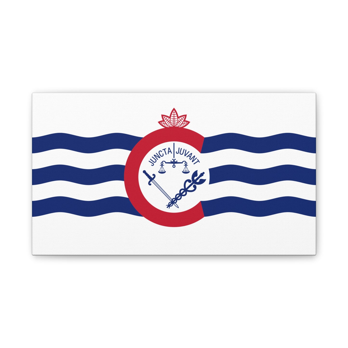 Cincinnati Flag, Canvas Stretched, 0.75"