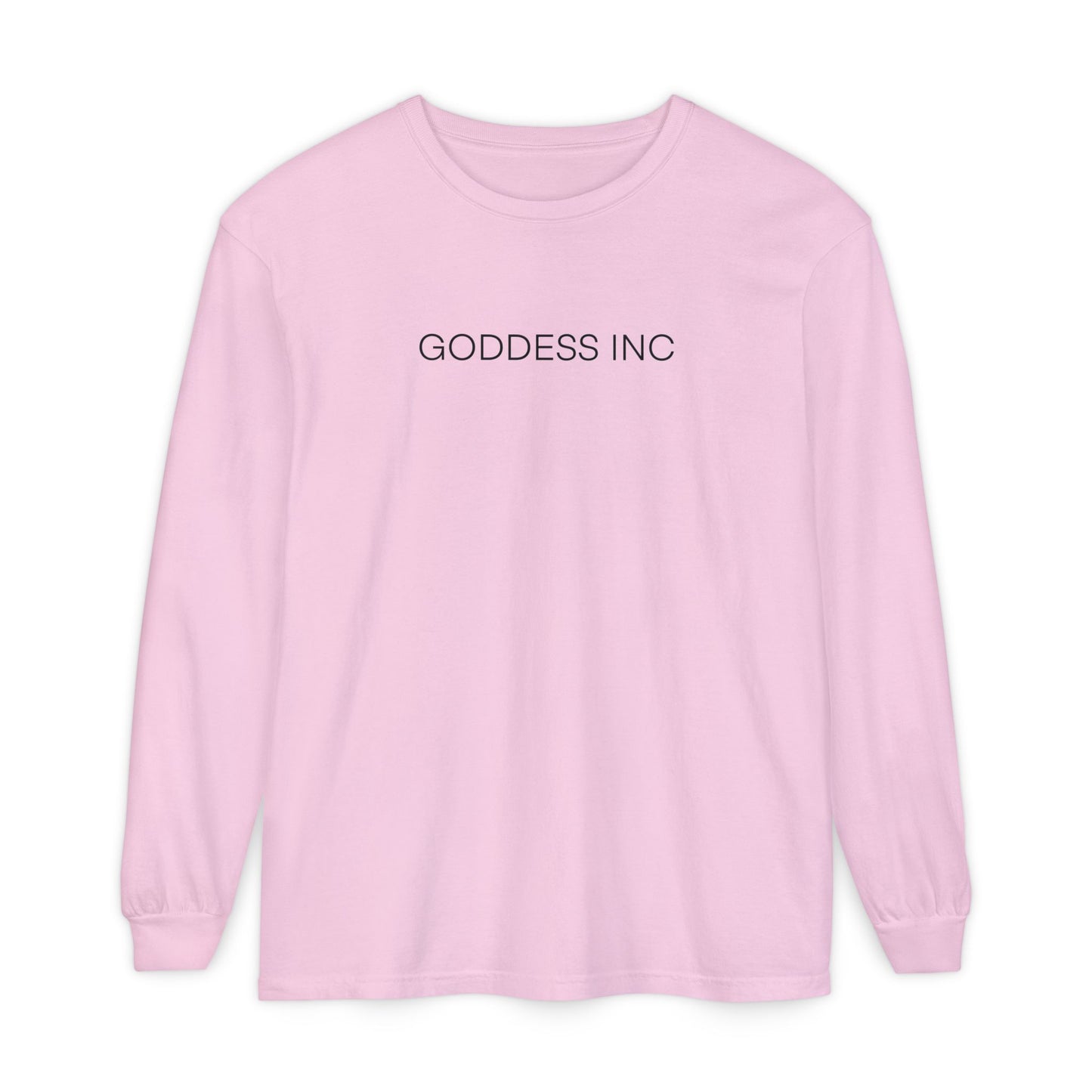 GODDESS INC Garment-dyed Long Sleeve T-Shirt
