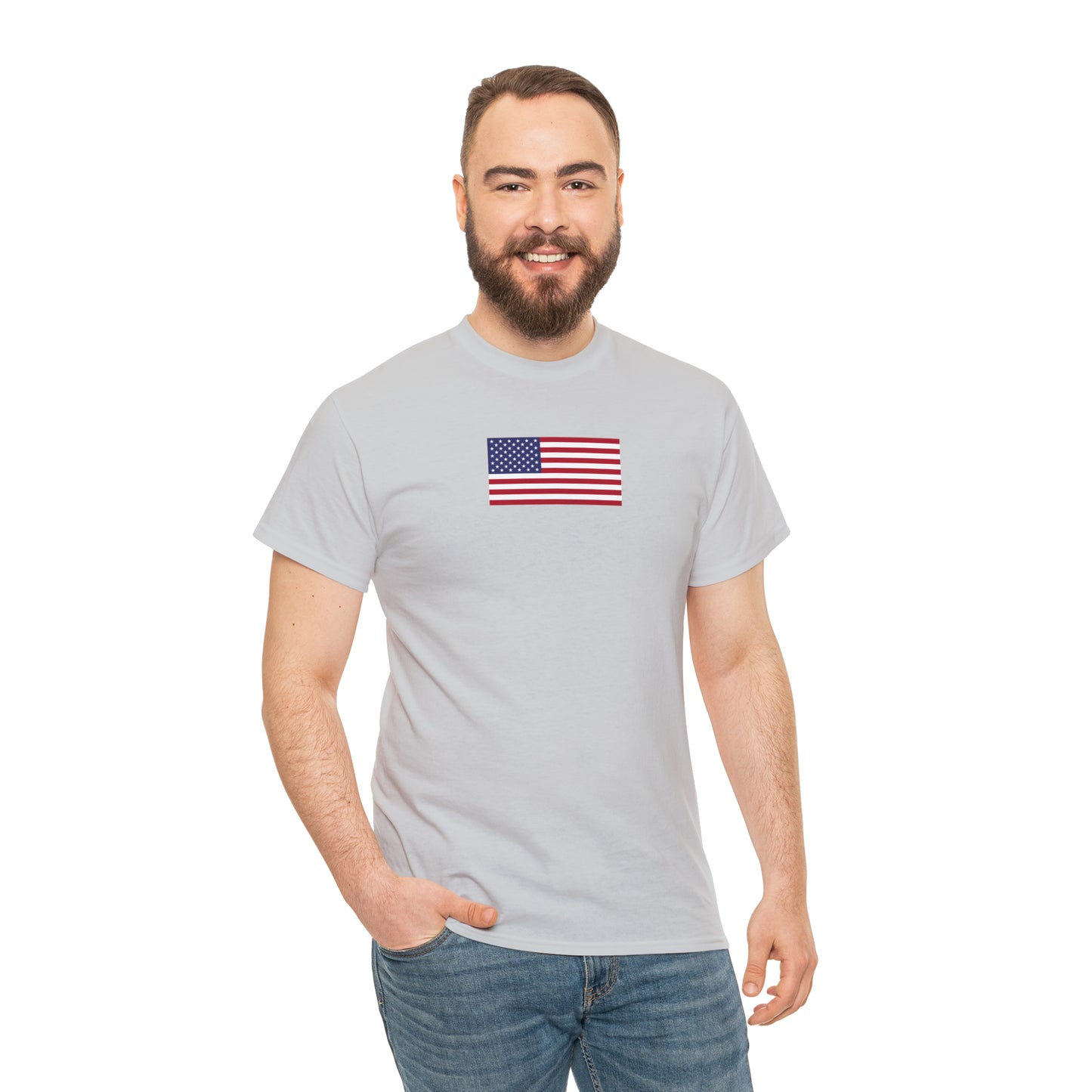 American Flag Unisex Heavy Cotton Tee