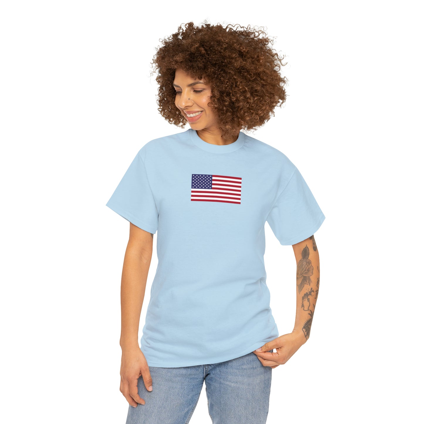 American Flag Unisex Heavy Cotton Tee