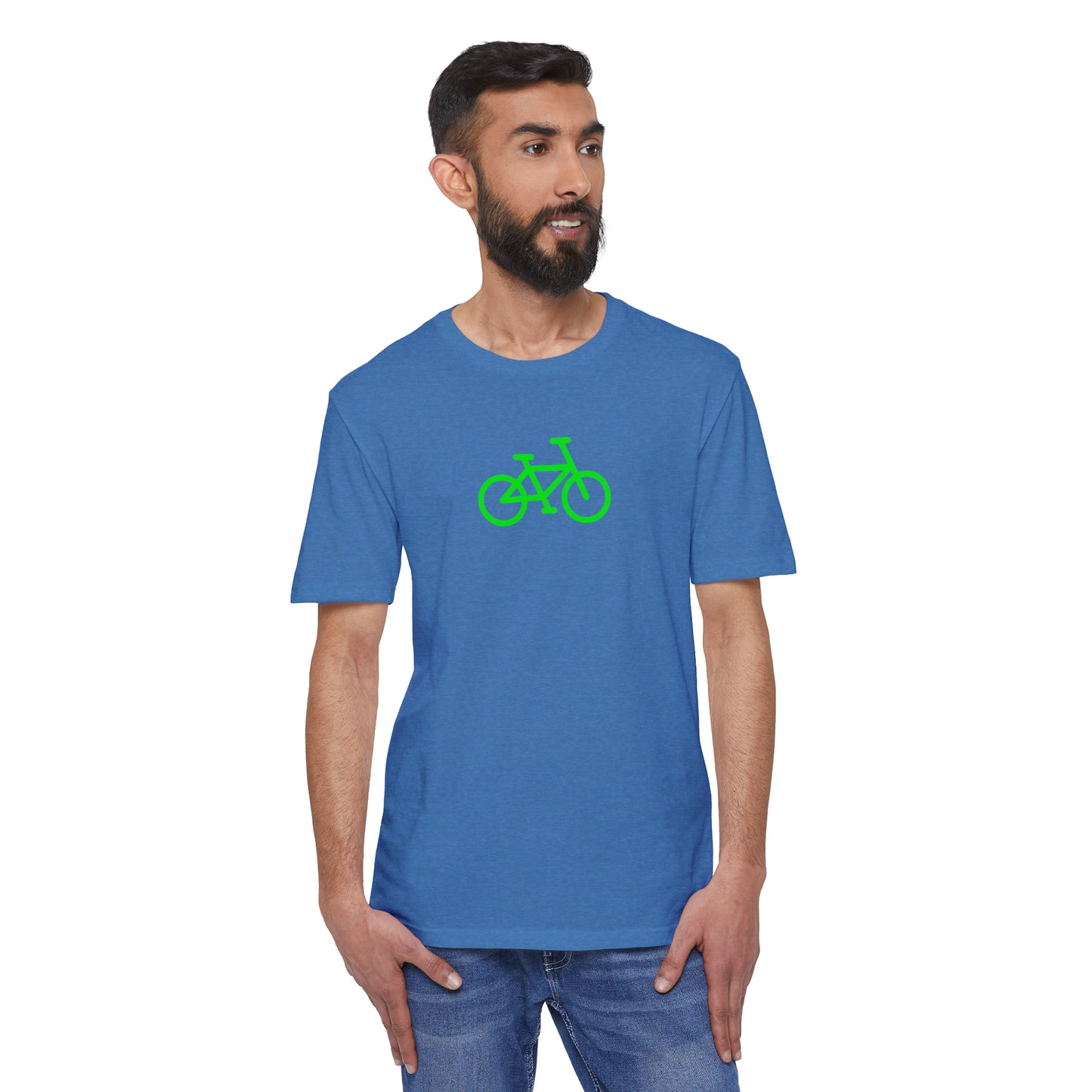 BIKE Unisex District® Re-Tee®, Green Print