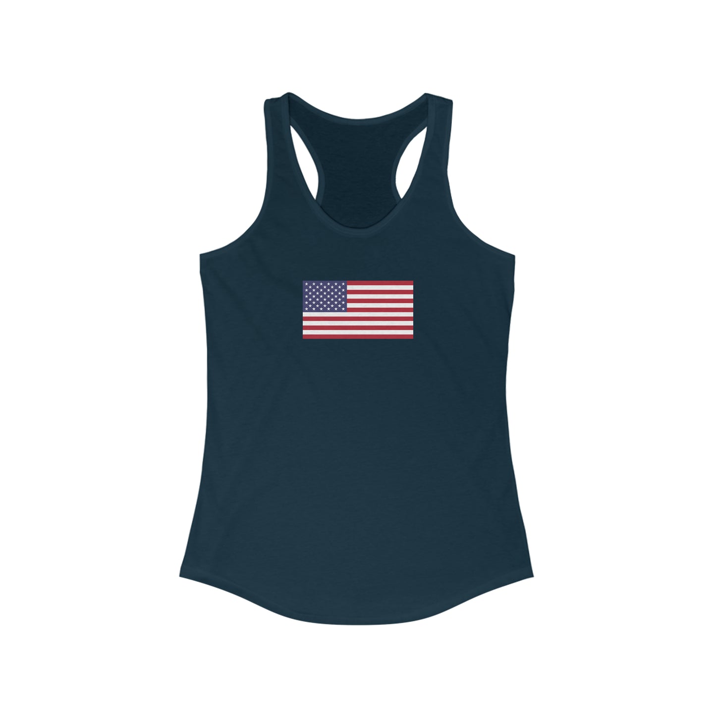 American Flag, Women's Ideal Racerback Tank