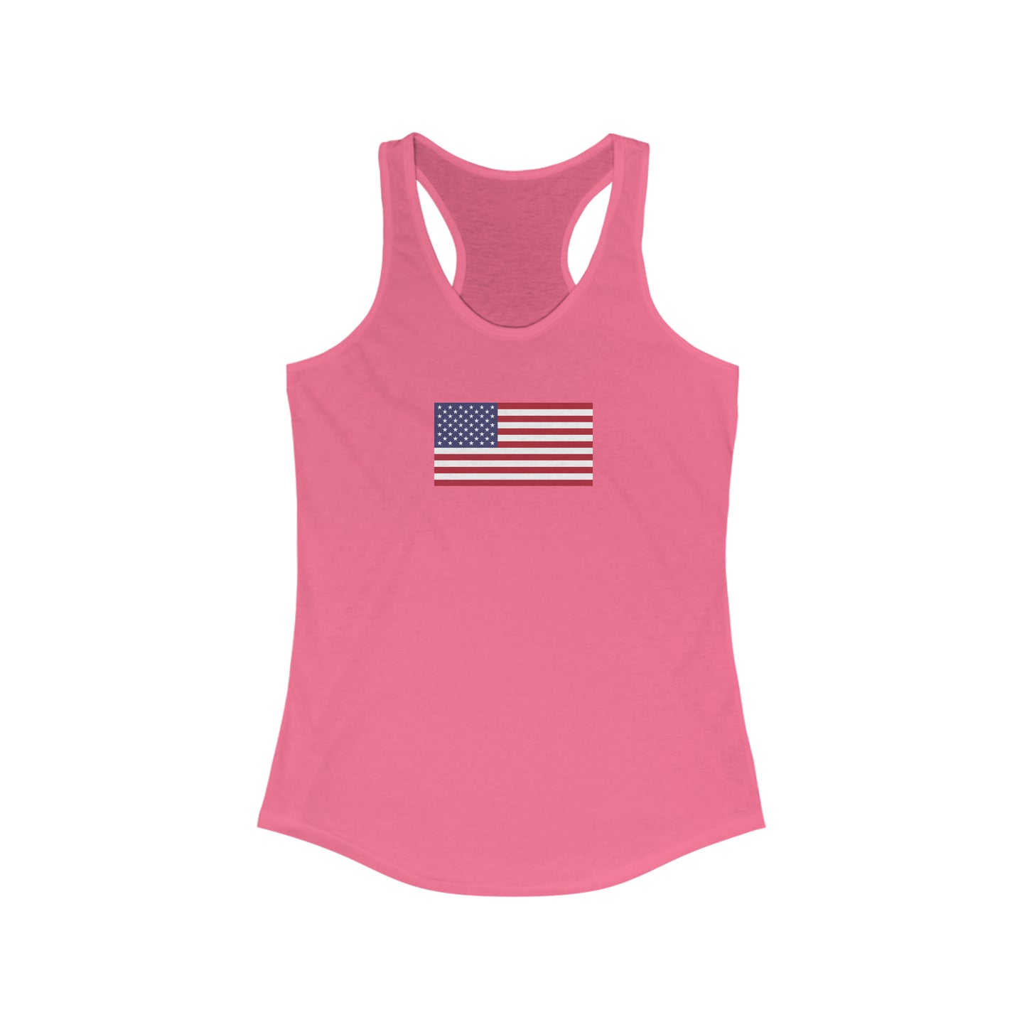 American Flag, Women's Ideal Racerback Tank