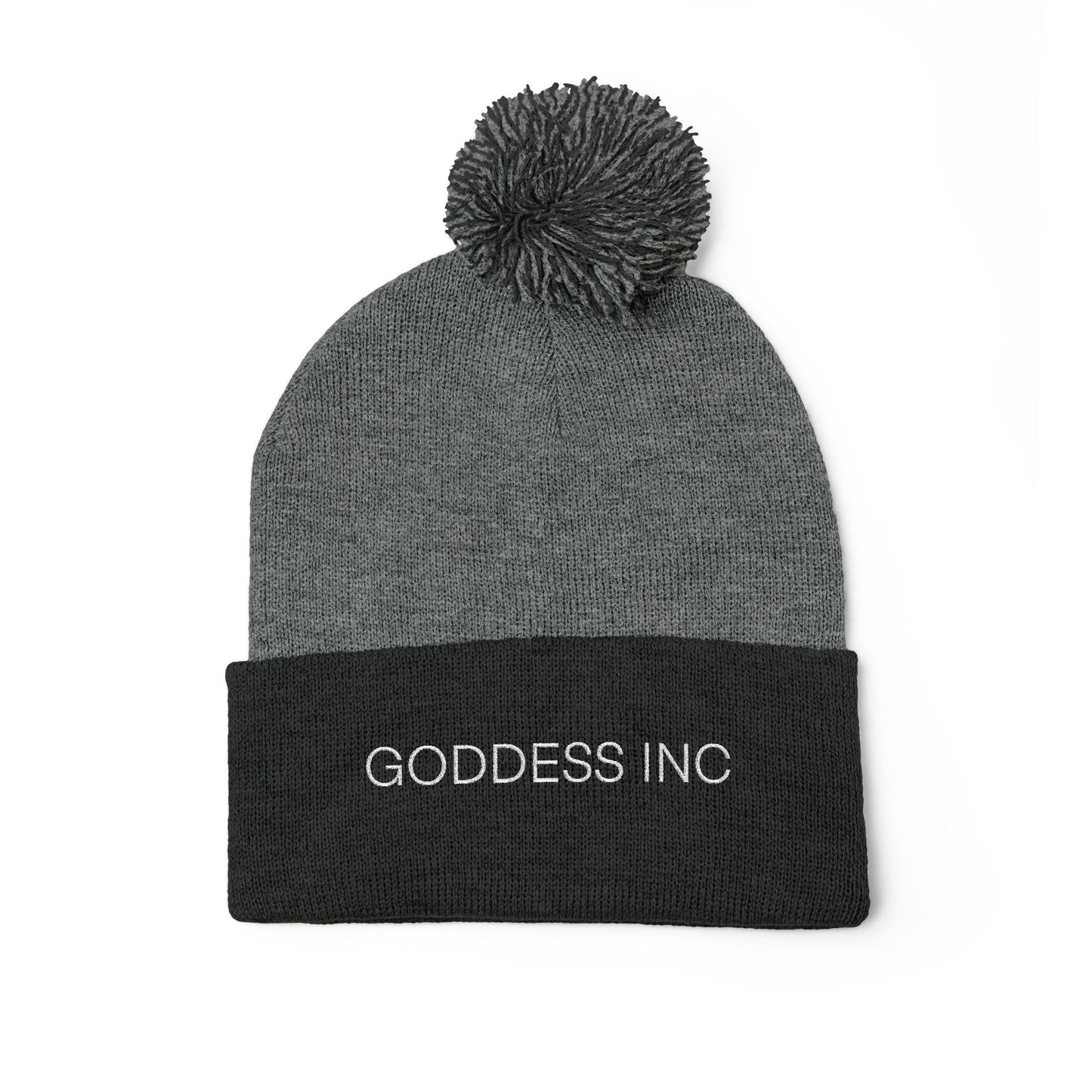 Goddess Inc, Pom-Pom Knit Cap (Embroidery)