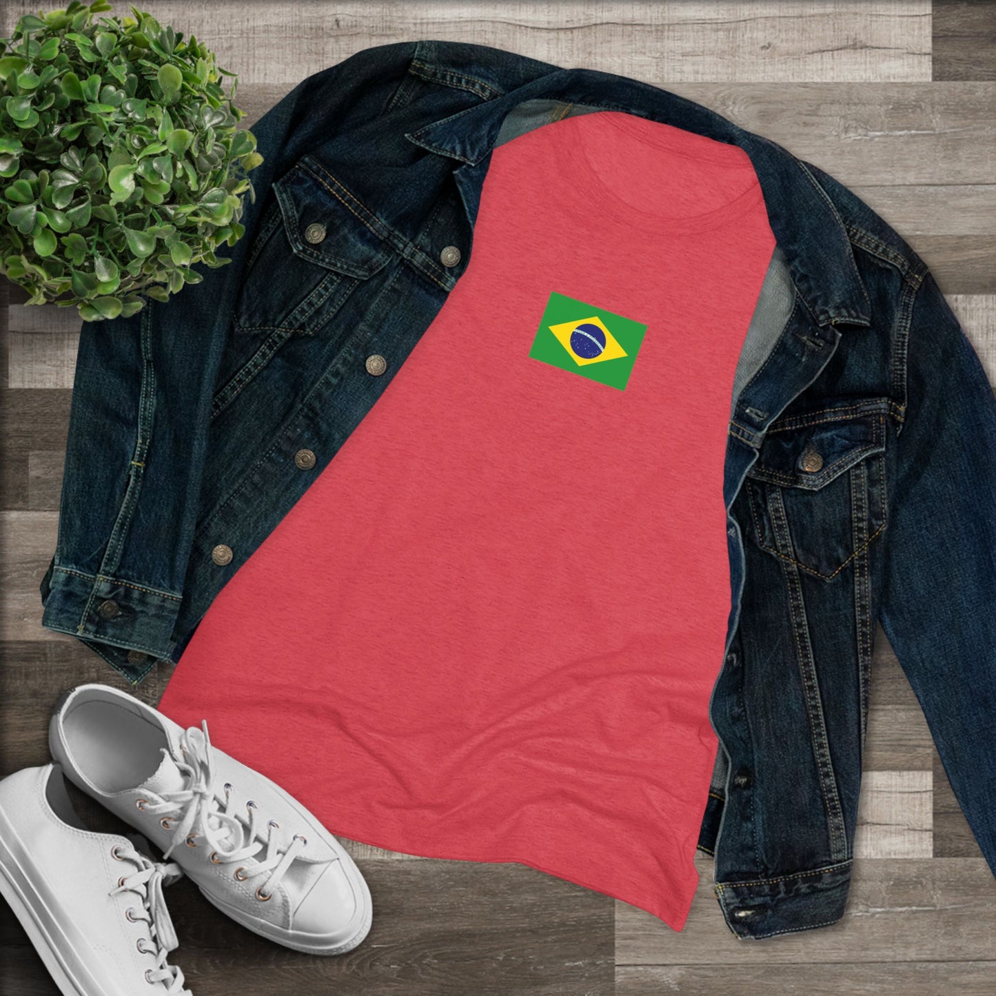 BRAZIL Women's Triblend Tee