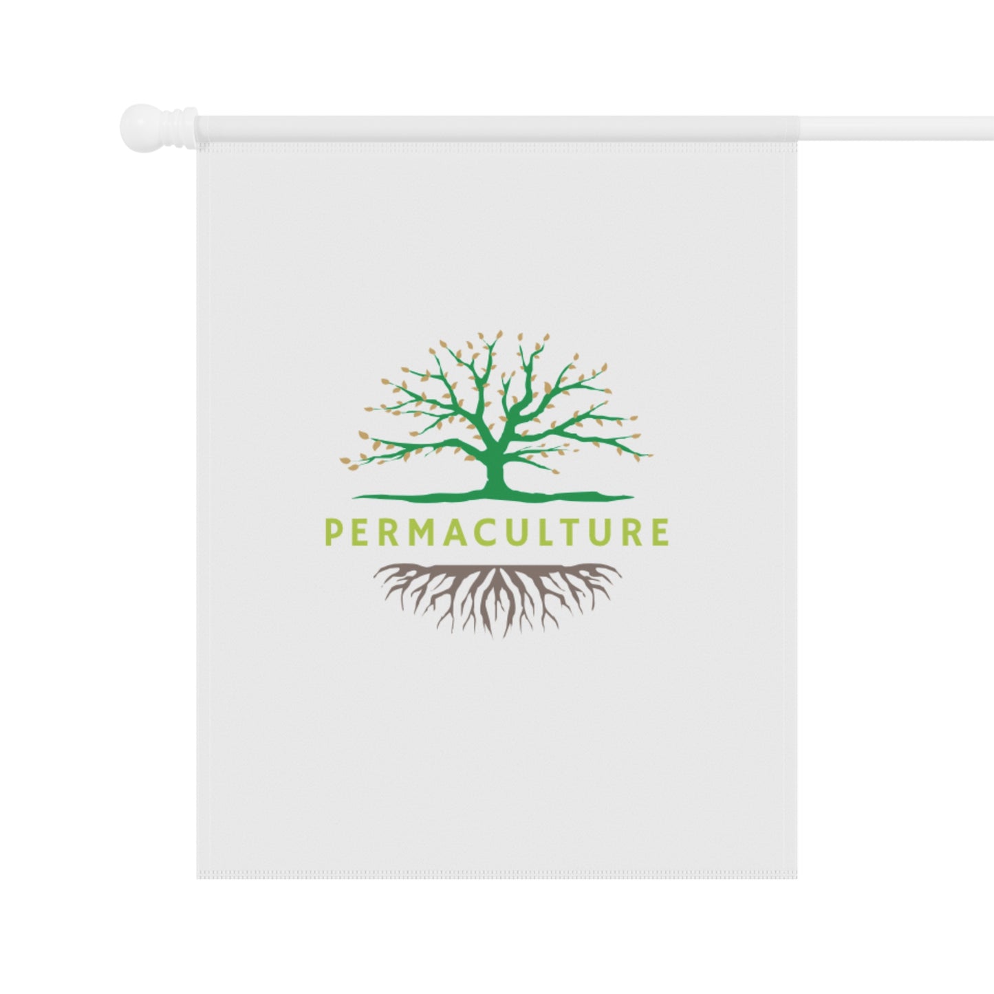 Permaculture, Garden & House Banner, White