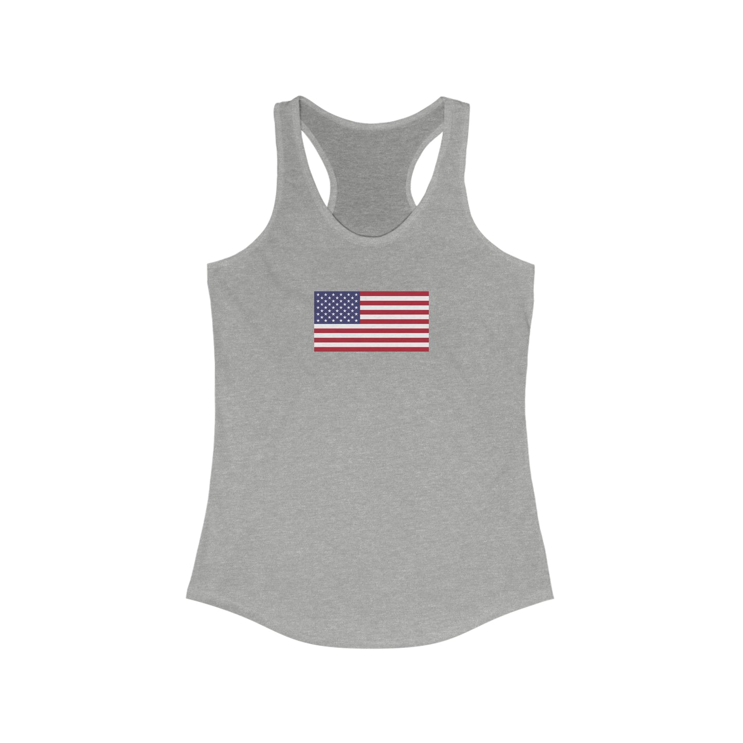 American Flag, Women's Ideal Racerback Tank