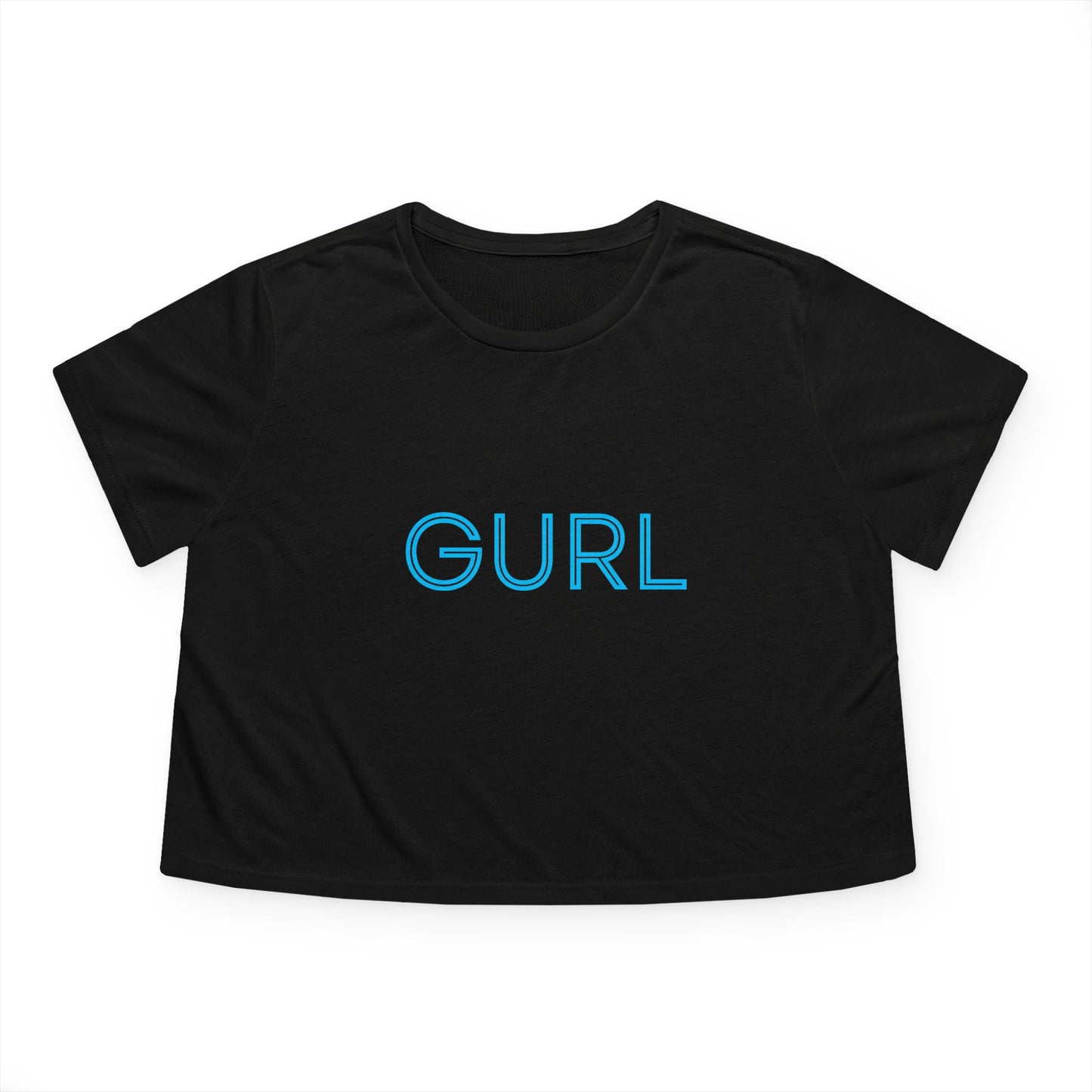 Women's Flowy Cropped Tee, GURL