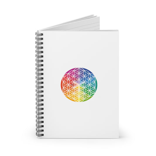 Flower of Life, Spiral Notebook, Ruled Line