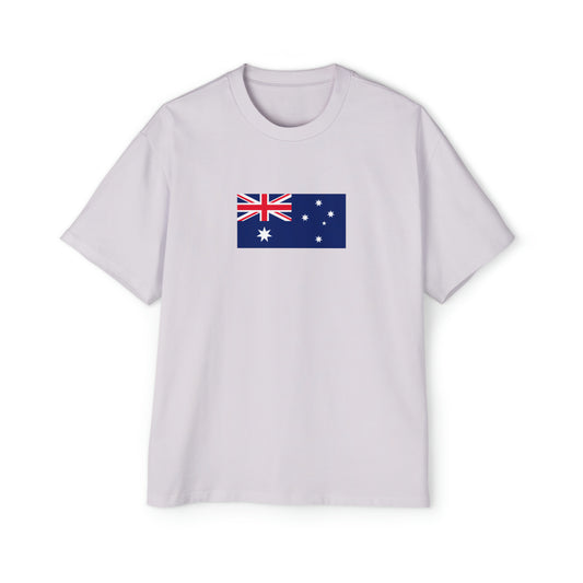 Australian Flag, Men's Heavy Oversized Tee