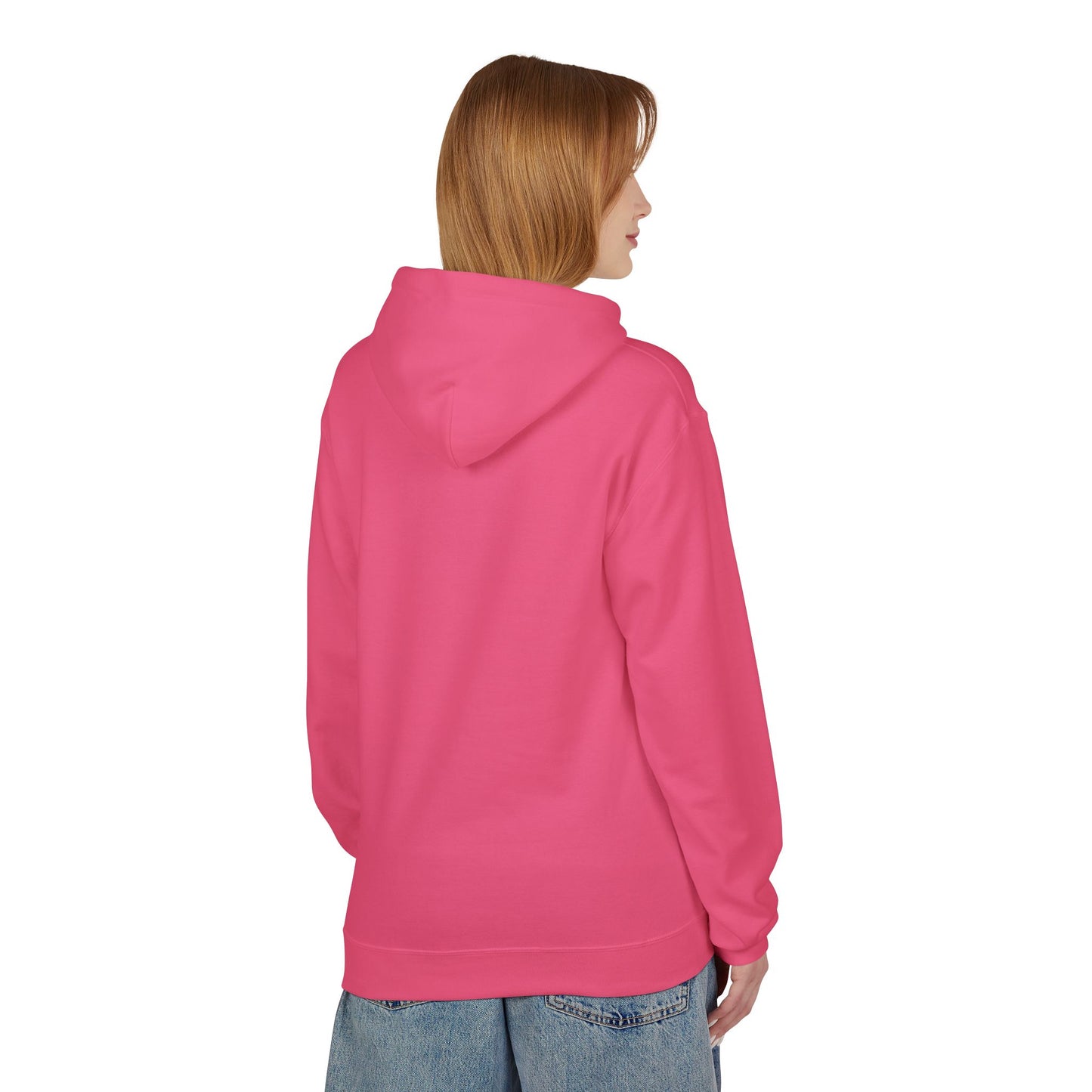GODDESS INC, Midweight Softstyle Fleece Hoodie, Red Lettering