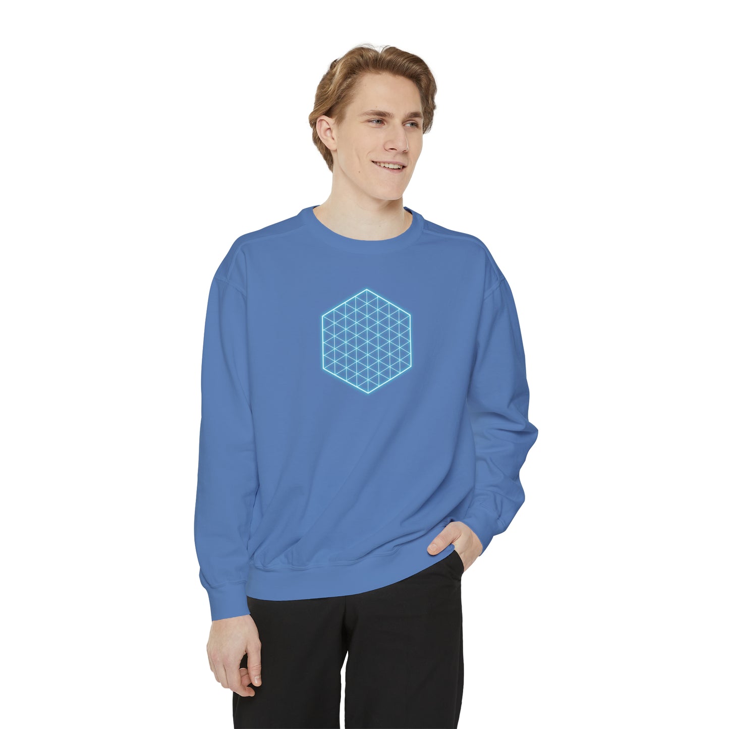SACRED GEOMETRY Unisex Garment-Dyed Sweatshirt