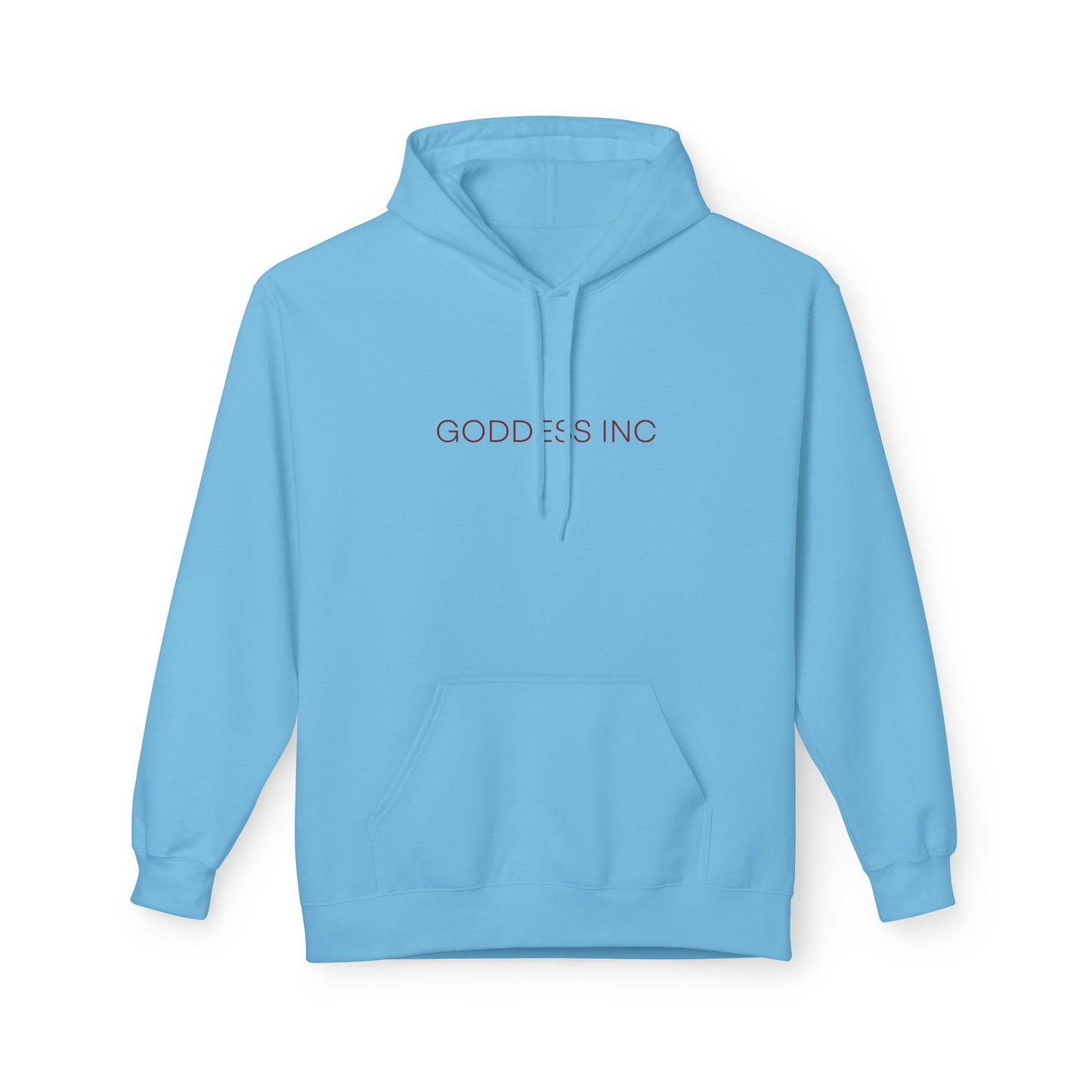 GODDESS INC, Midweight Softstyle Fleece Hoodie, Red Lettering