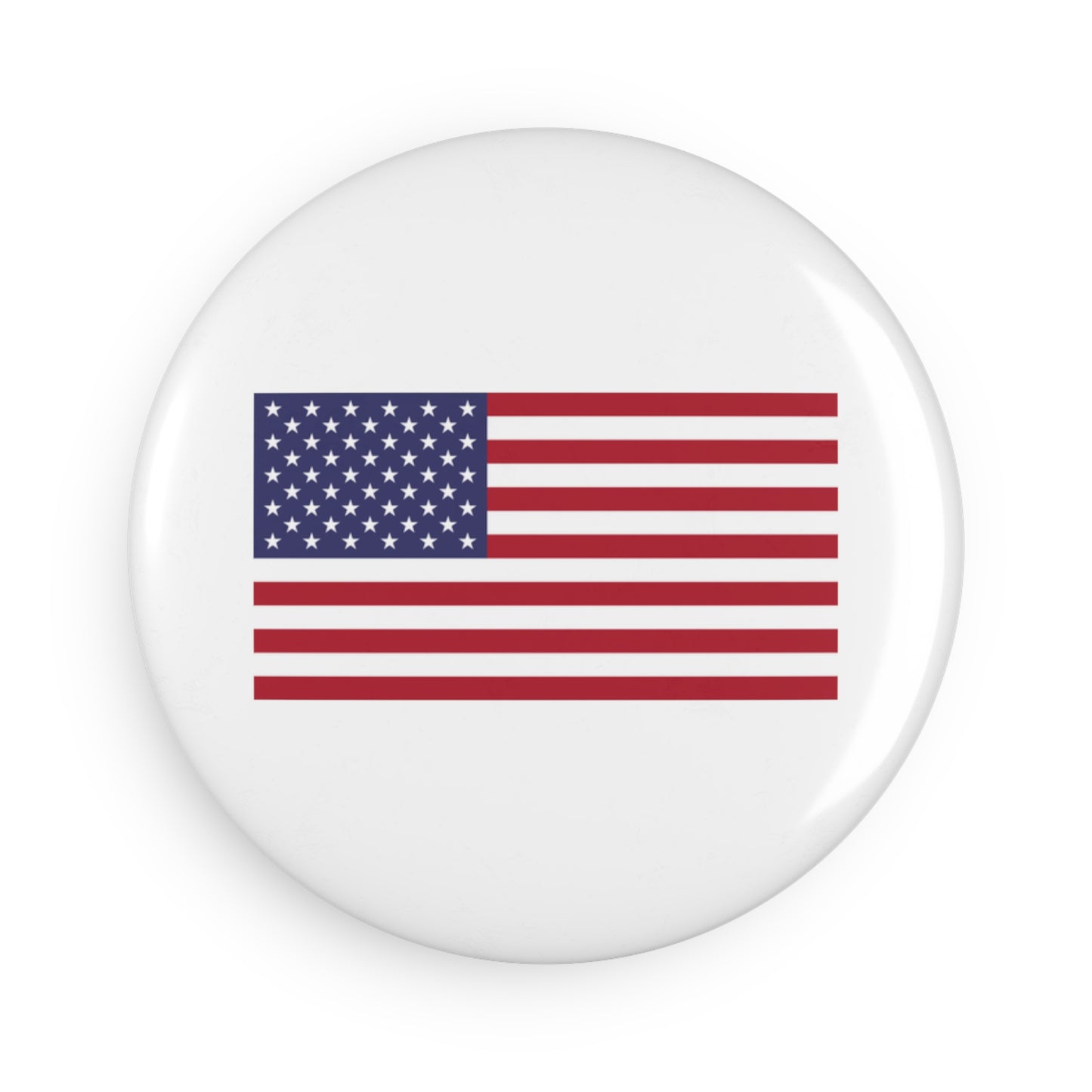 American Flag Button Magnet, Round (1 & 10 pcs)