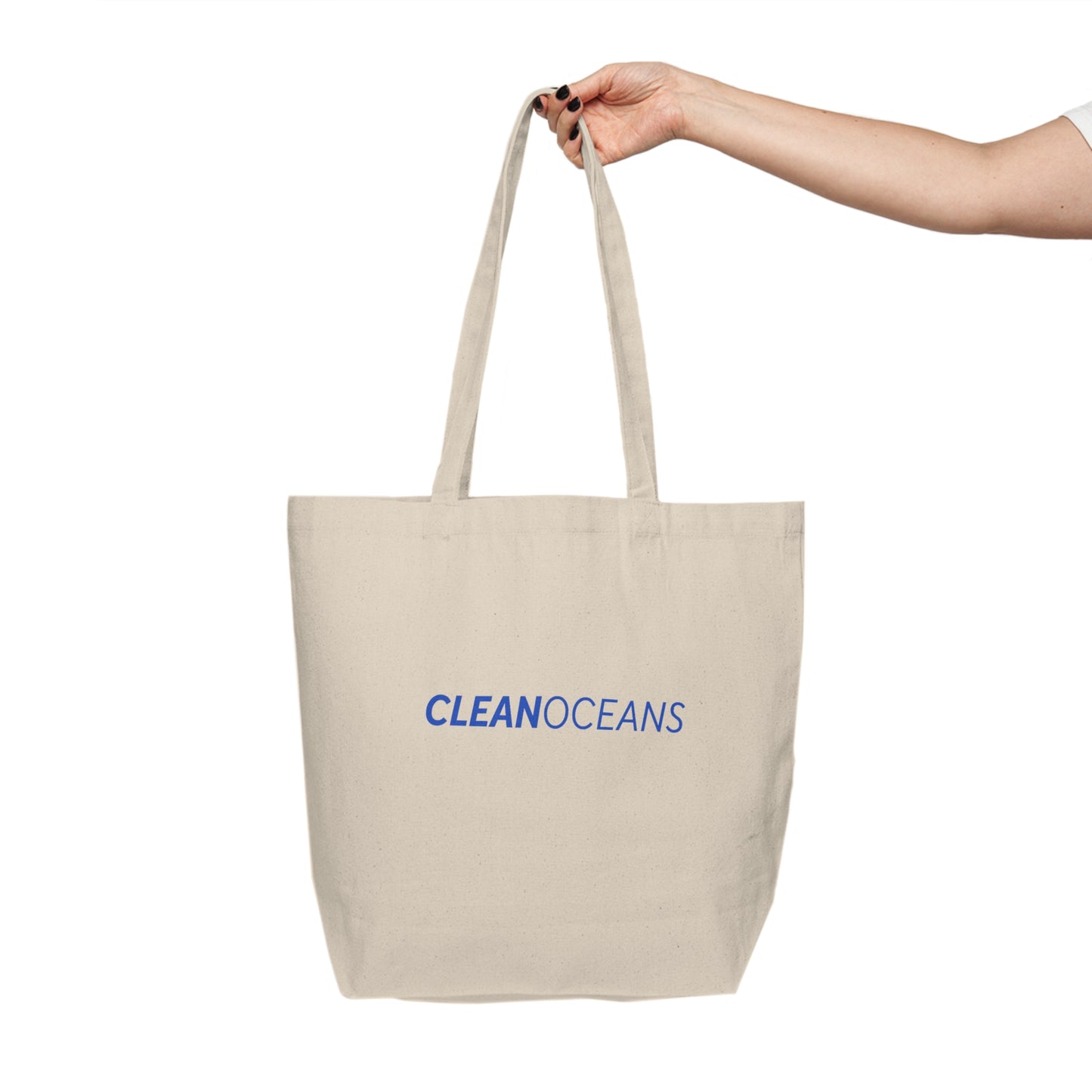CleanOceans Canvas Shopping Tote