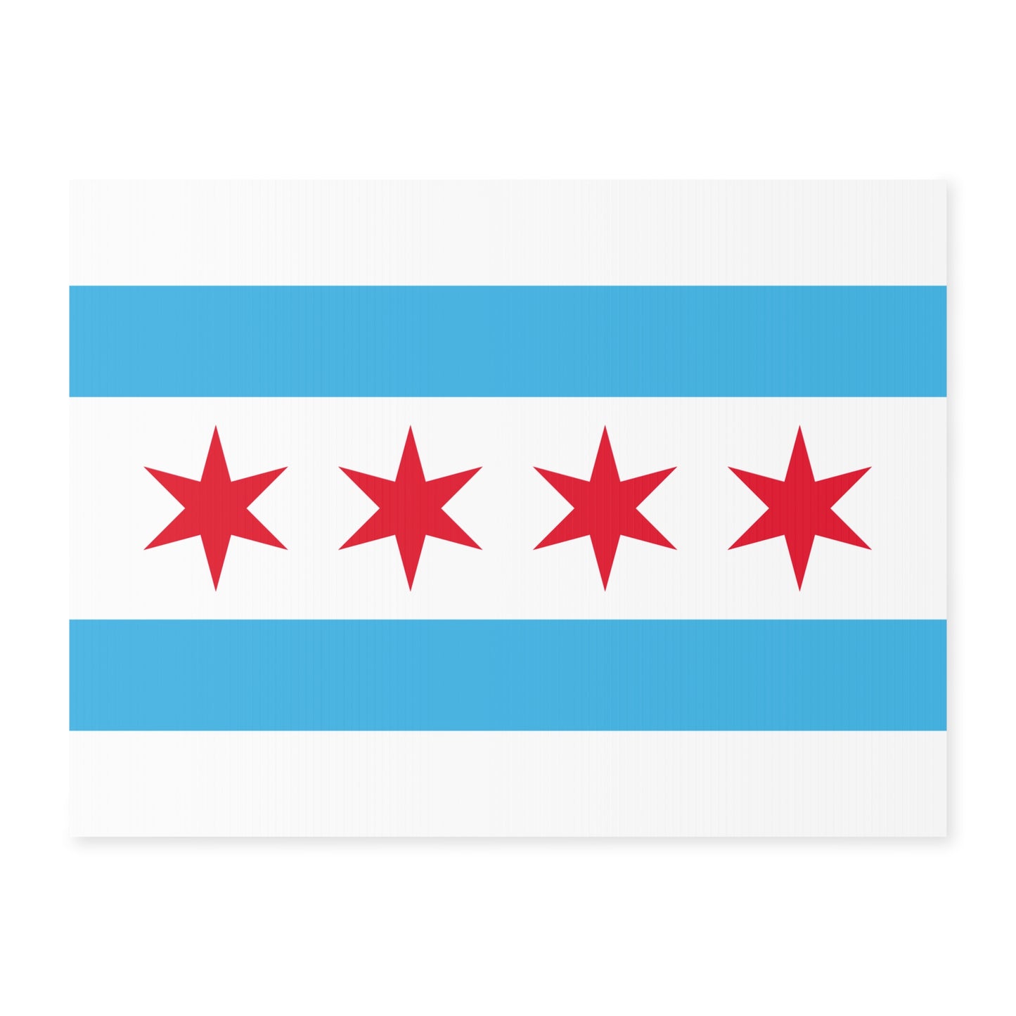 Chicago Flag Yard Sign