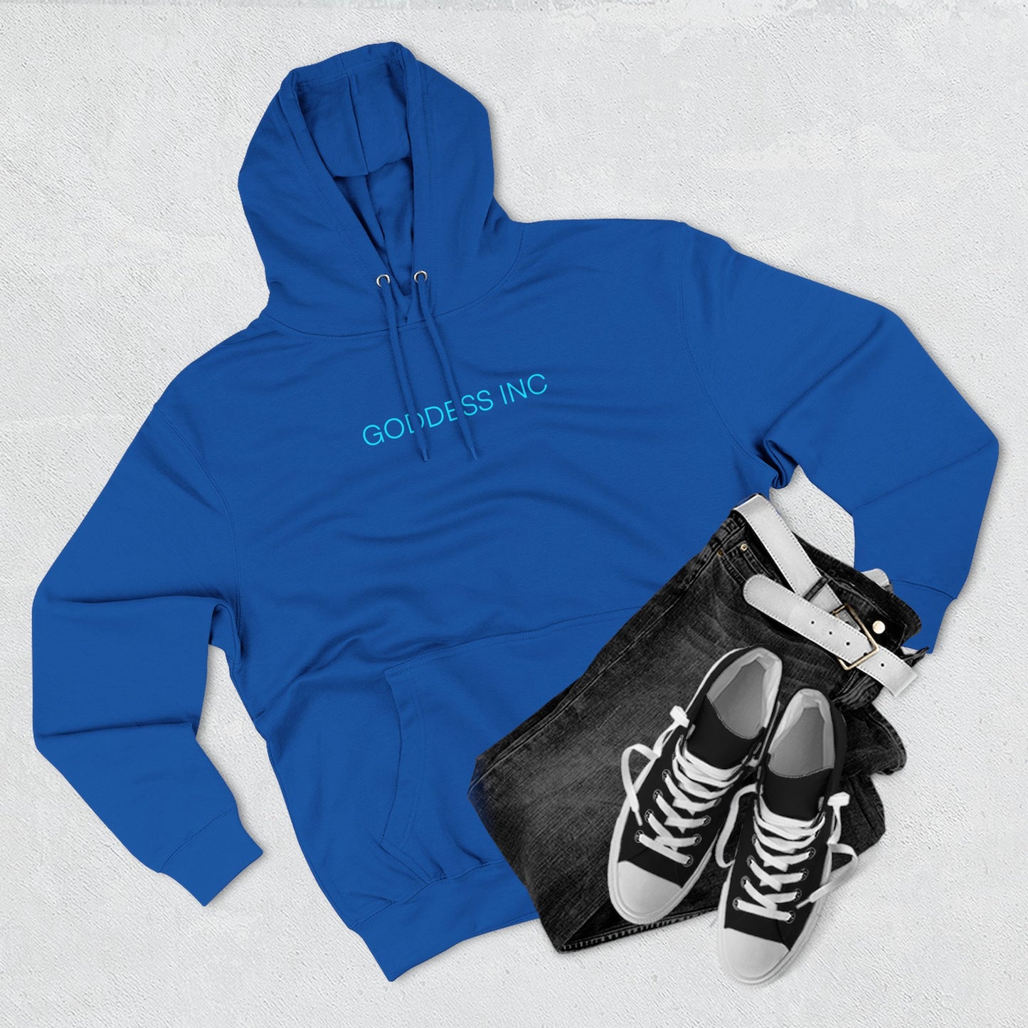 GODDESS INC Three-Panel Fleece Hoodie